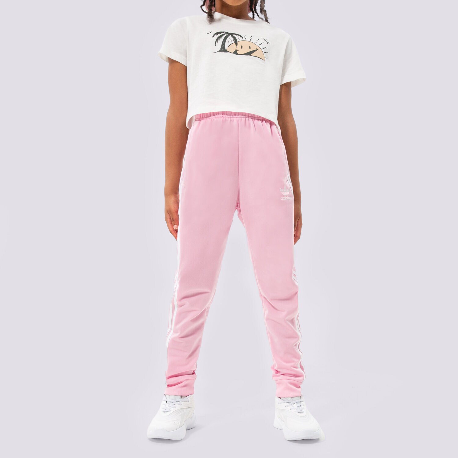 Pantaloni pentru copii ADIDAS PANTALONI  SST TRACK PANTS GIRL HD2046 Roz