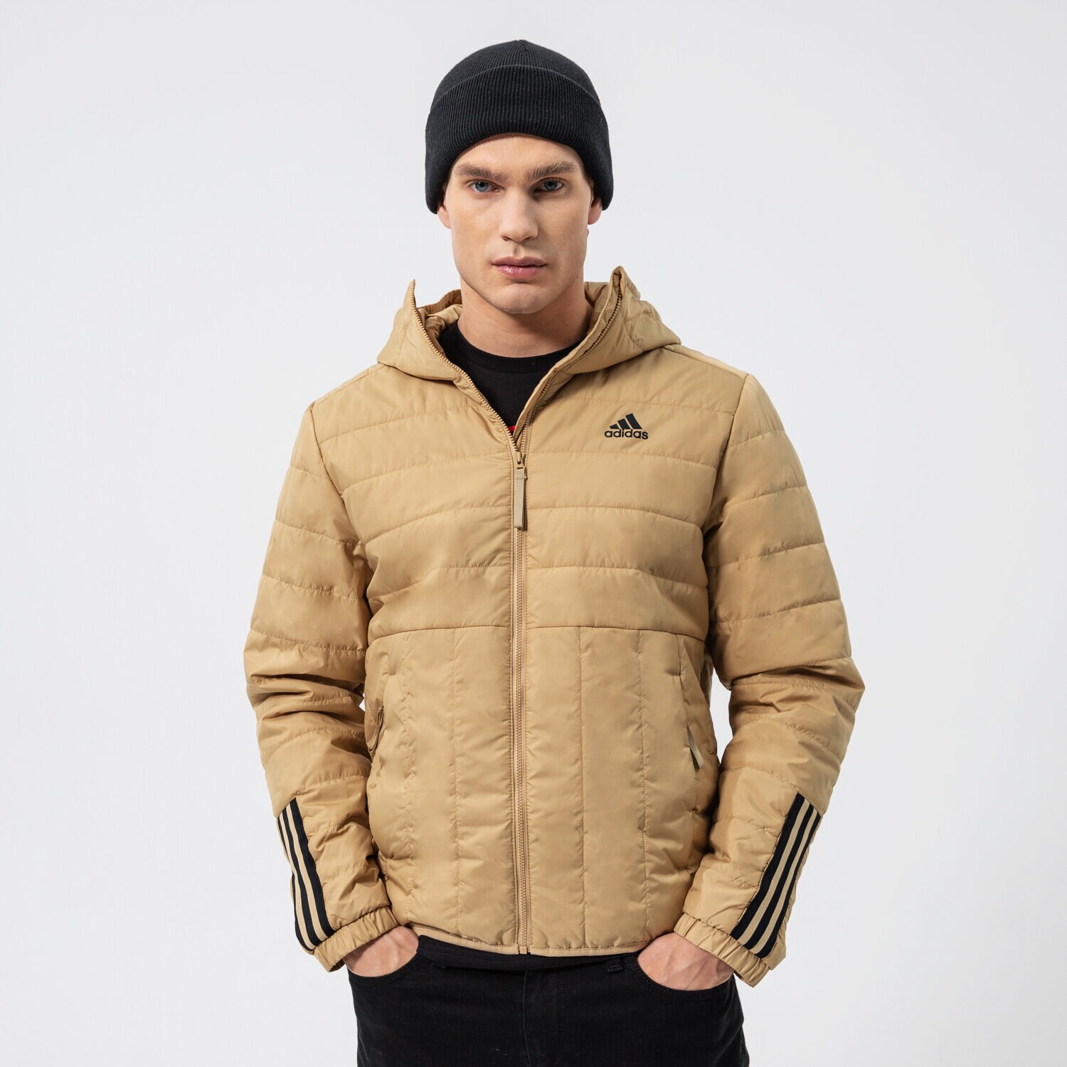 Bărbați eacă de iarnă ADIDAS JACHETĂ ITAVIC L HO JKT GT1683 Bej
