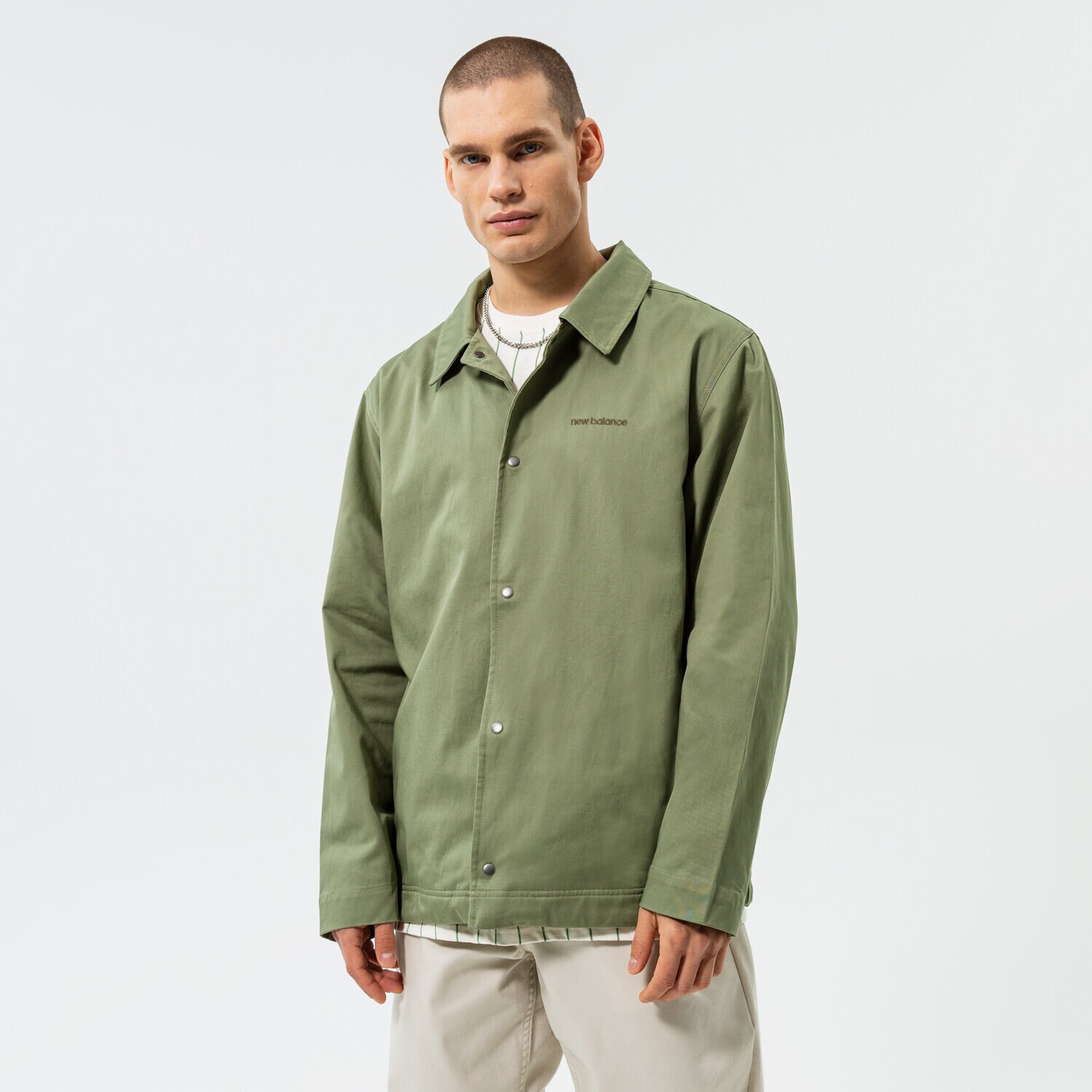 Bărbați jachetă NEW BALANCE JACHETĂ NB ATHLETICS NATURE STATE MJ23552OLF Gri