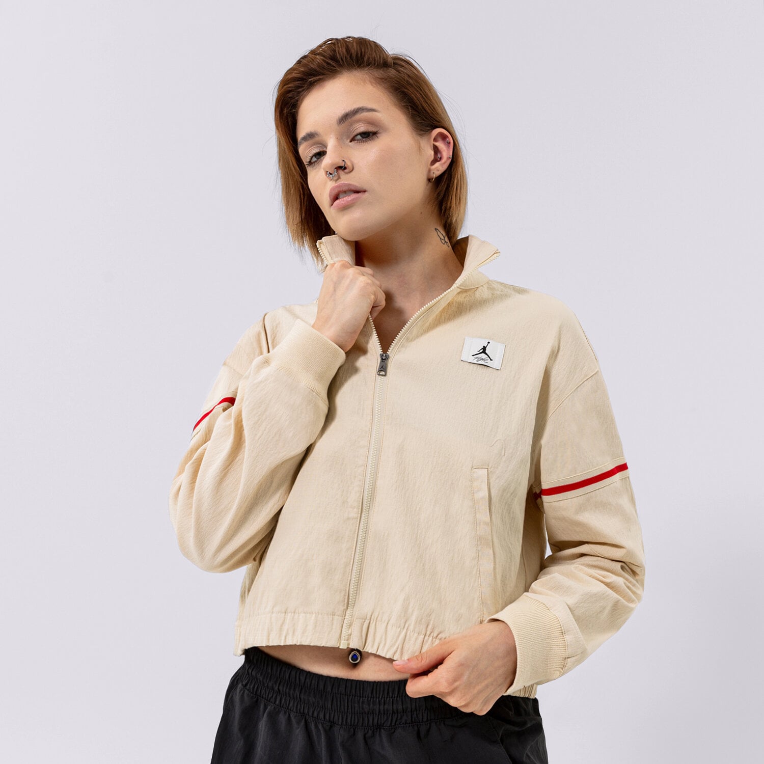 Femei jachetă JORDAN JACHETĂ W J FLIGHT WVN JACKET DQ4625-234 Bej