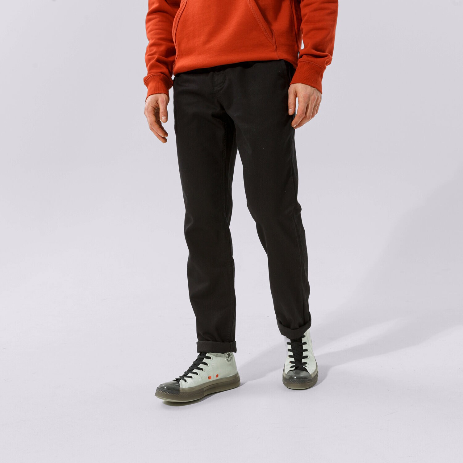 Bărbați pantaloni VANS PANTALONI  MN AUTHENTIC CHINO SLIM PANT VN0A5FJ7BLK1 Negru
