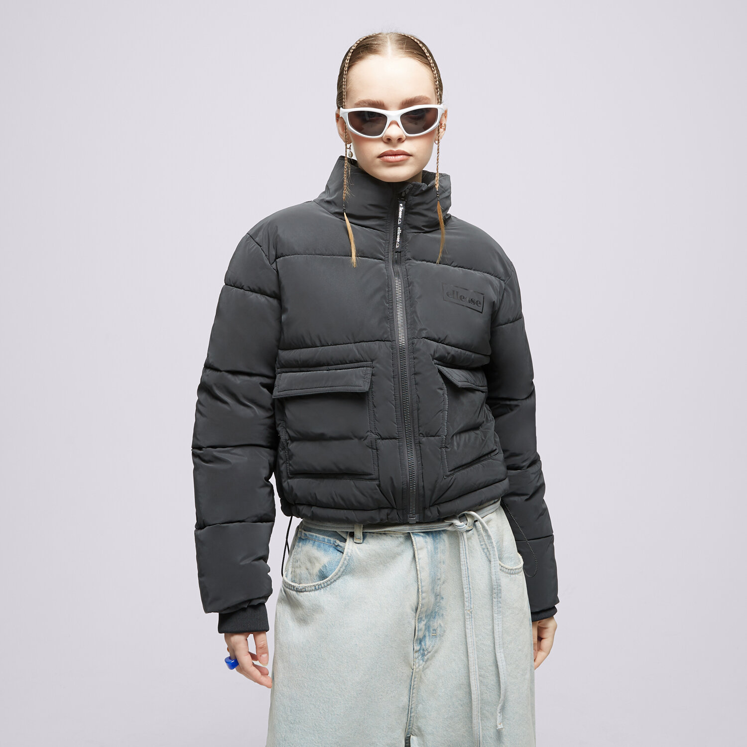 Femei geacă de iarnă ELLESSE JACHETĂ CU PUF SELINE PADDED JACKET BLK SGP16177011 Negru