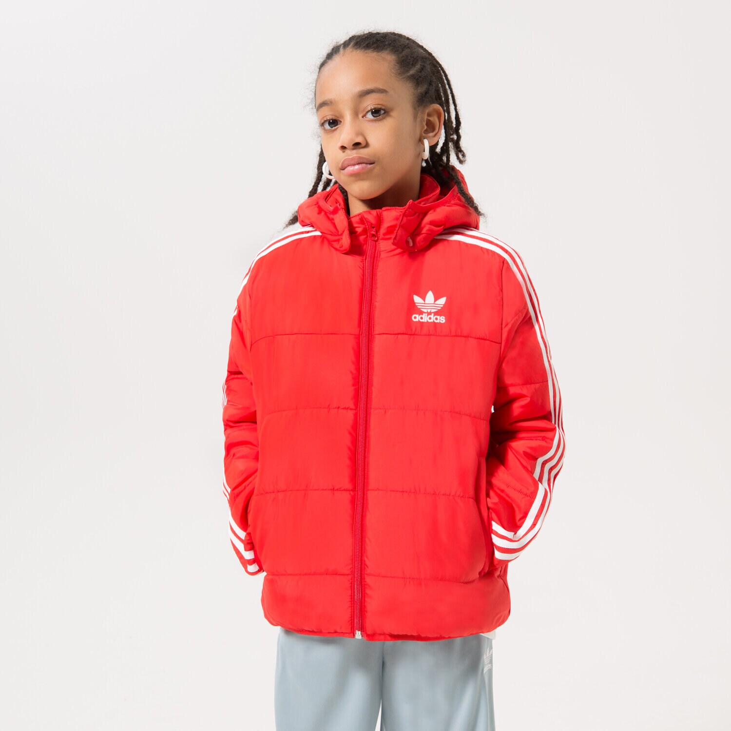 Jachetă de sezon pentru copii (primăvară/toamnă) ADIDAS JACHETĂ PADDED JACKET GIRL HK0387 Roșu