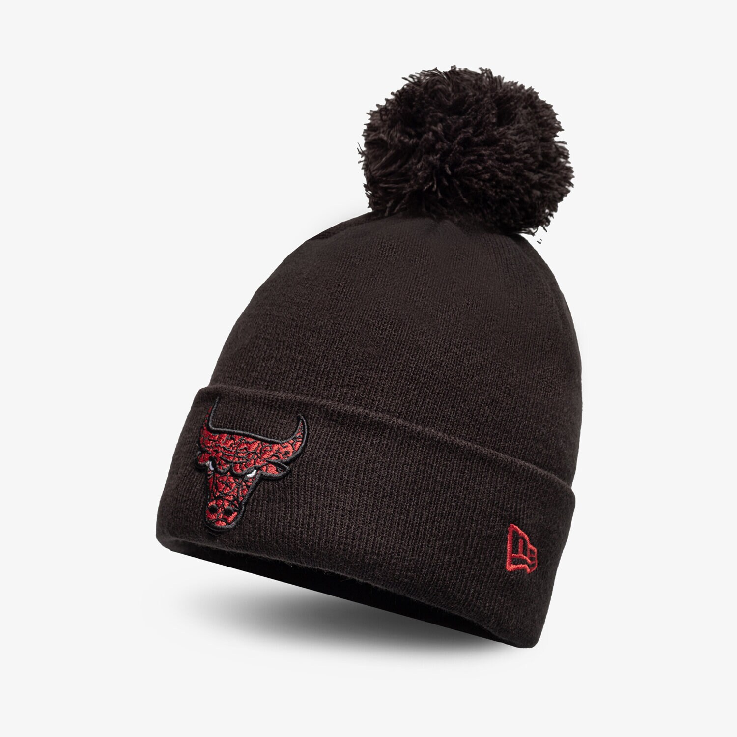 Bărbați căciulă NEW ERA CACIULA INFILL BOBBLE BEANIE BULLS BLK CHICAGO BULLS 60284992 Negru