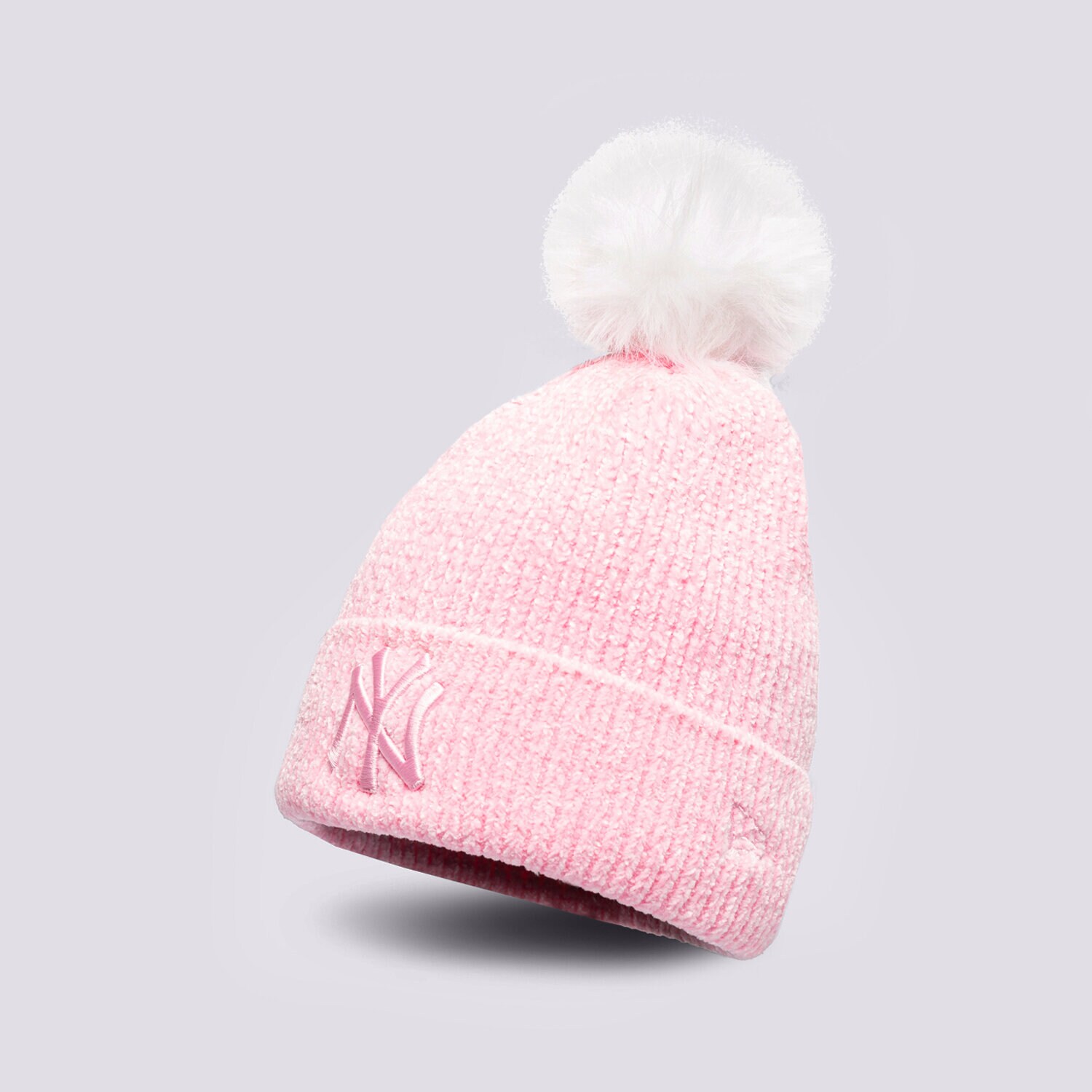 Femei căciulă NEW ERA CACIULA WMNS BOBBLE BEANIE NYY PNK NEW YORK YANKEES  60284837 Roz