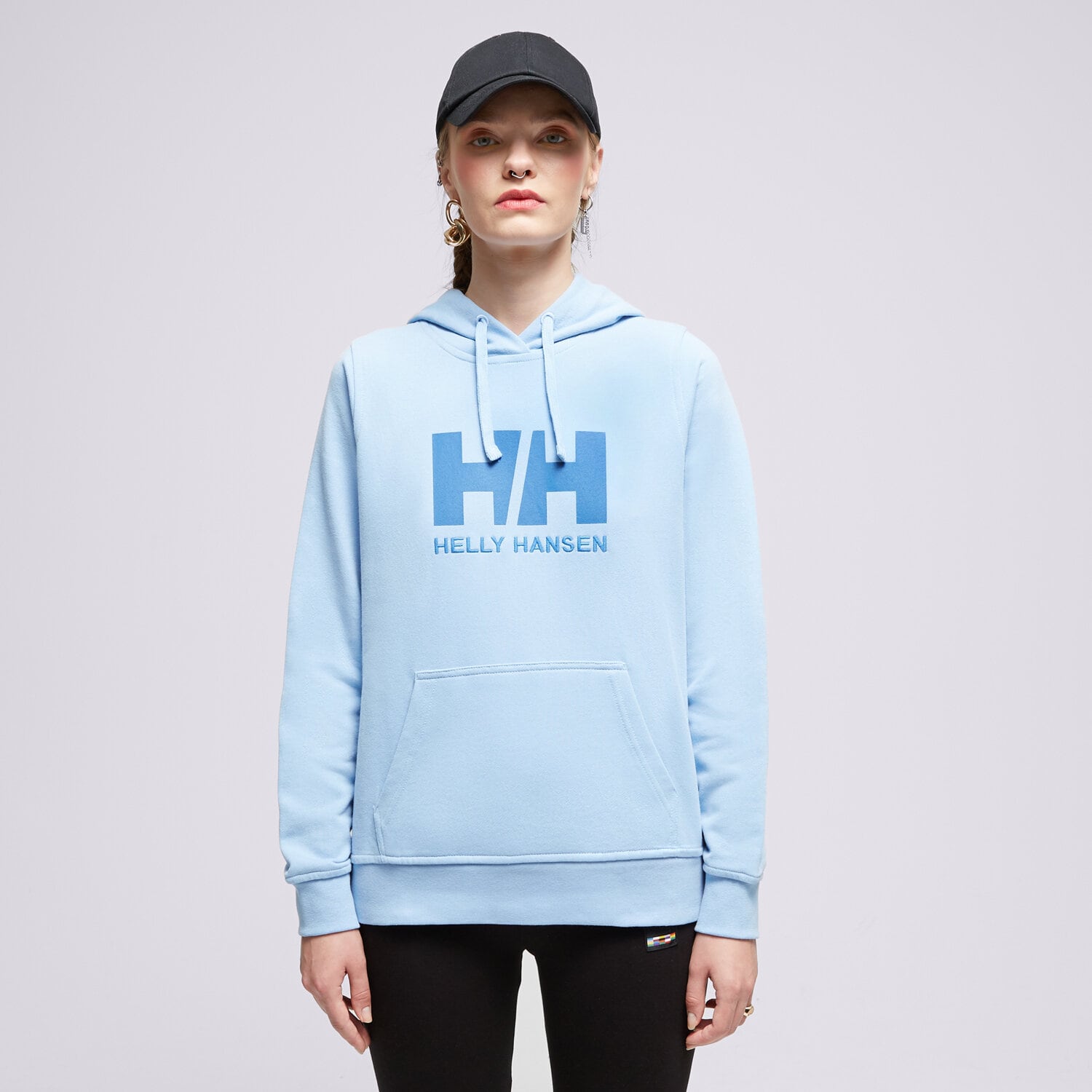 Femei bluză HELLY HANSEN BLUZĂ CU GLUGĂ W HH LOGO HOODIE 33978627 Albastru