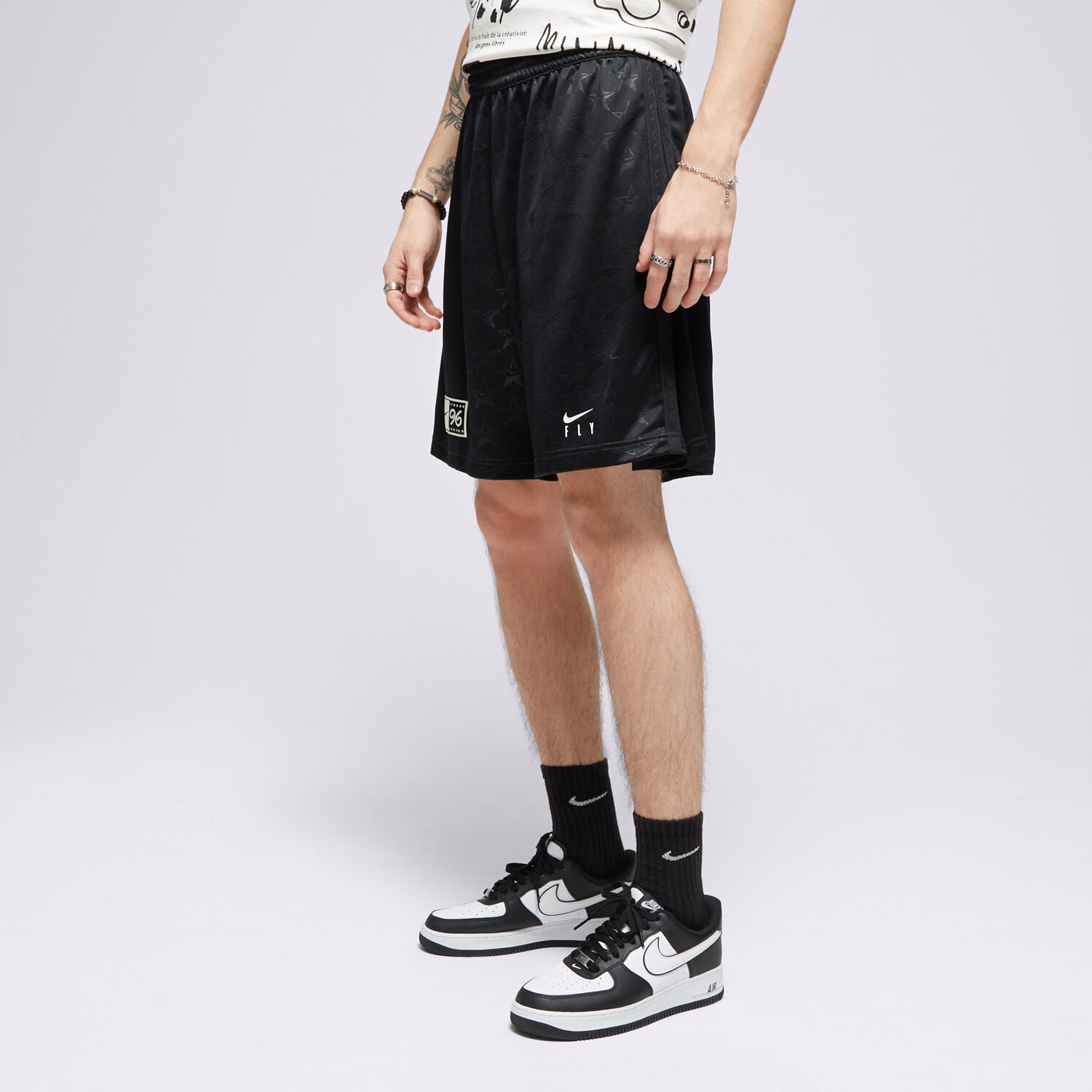 Femei pantaloni scurți NIKE PANTALONI SCURȚI W NK SEASONAL NBA DX3948-010 Negru
