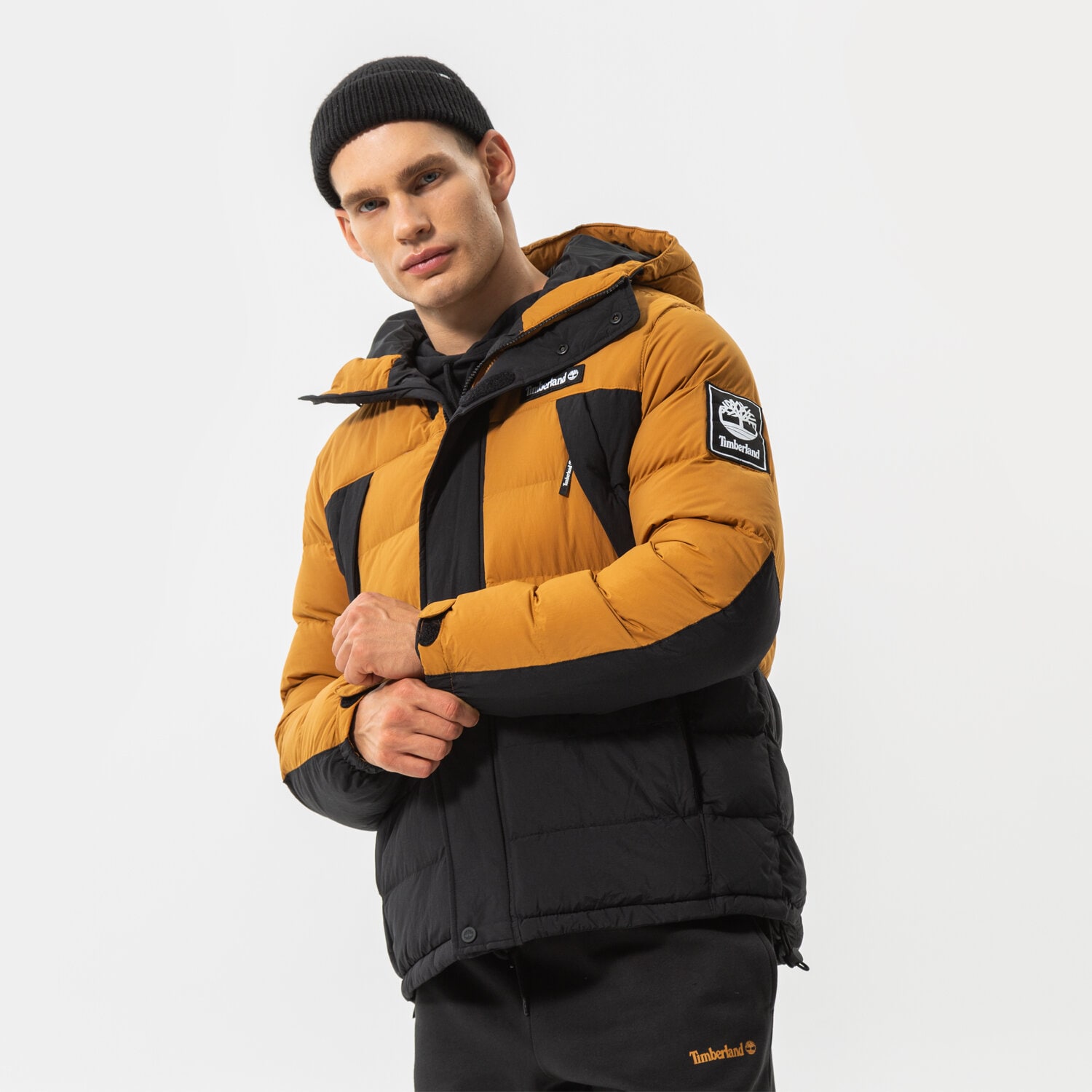 Bărbați eacă de iarnă TIMBERLAND JACHETĂ DE IARNĂ WHEAT BOOT/BLACK TB0A2AEBP571 Negru