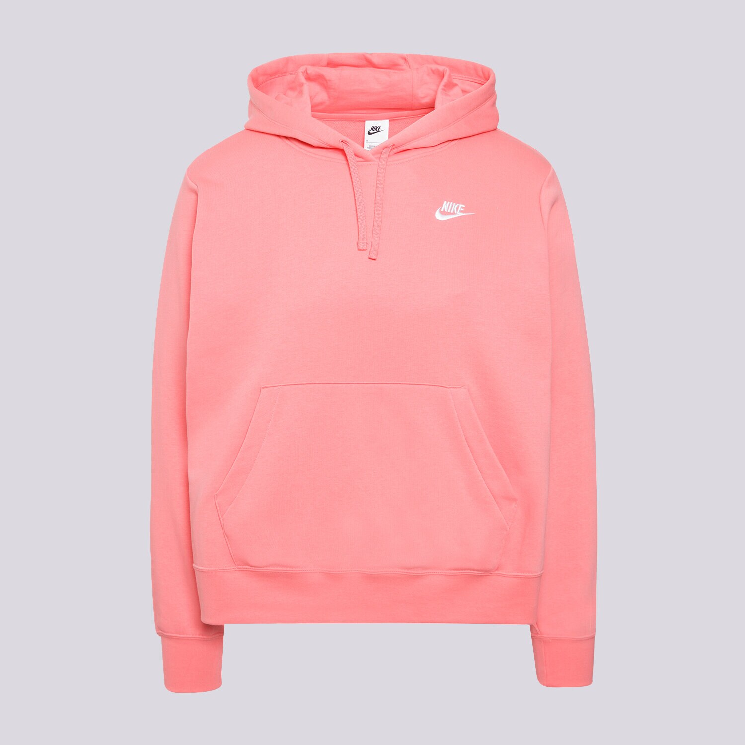 Femei bluză NIKE BLUZĂ CU GLUGĂ W NSW CLUB FLC STD PLUS SIZE DV5092-894 Roz
