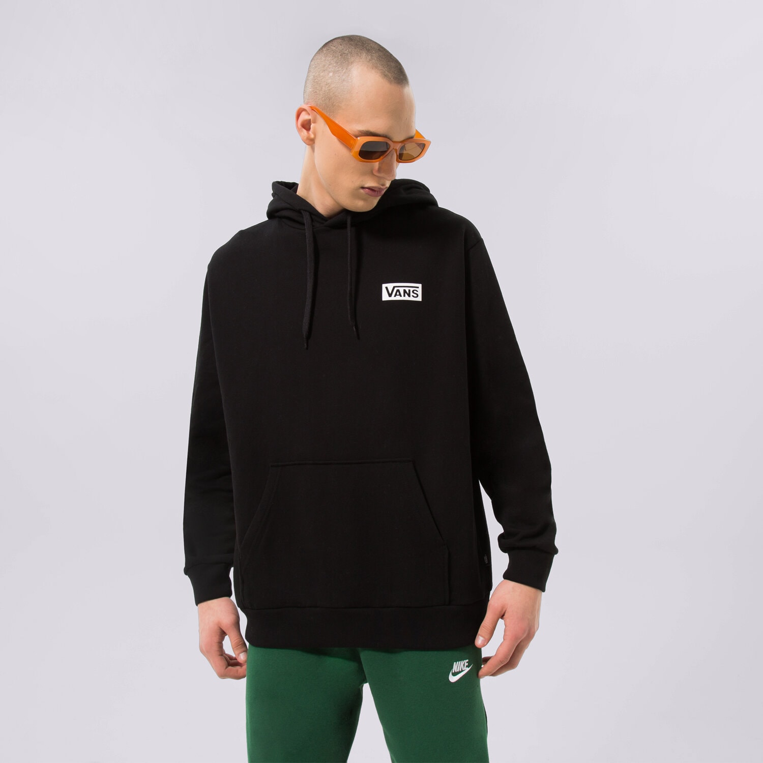 Bărbați bluză VANS BLUZĂ FOUNDATION MINI LOGO PO HOODY VN0007FNBLK1 Negru