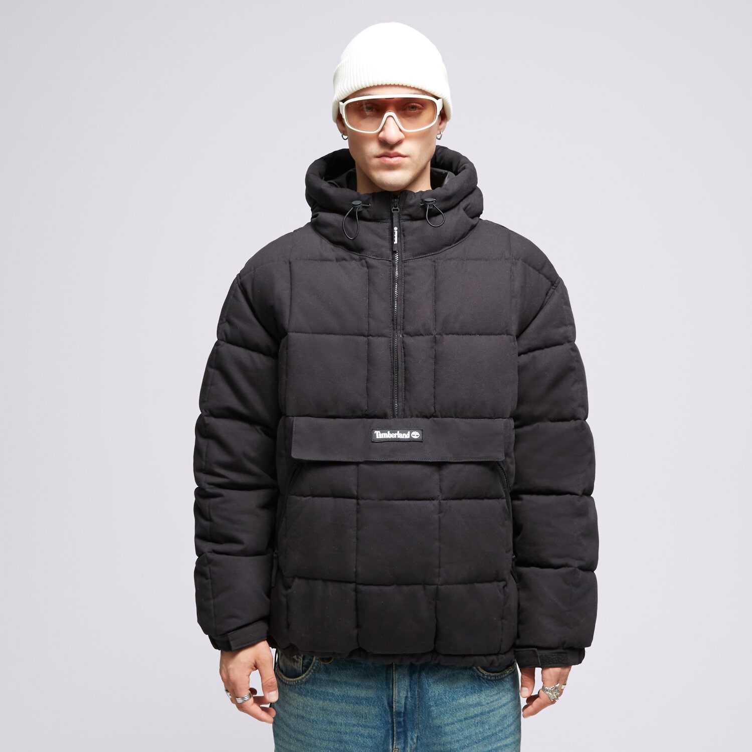 Bărbați eacă de iarnă TIMBERLAND JACHETĂ DE IARNĂ PU PUFFER ANORAK BLACK TB0A5VCH0011 Negru