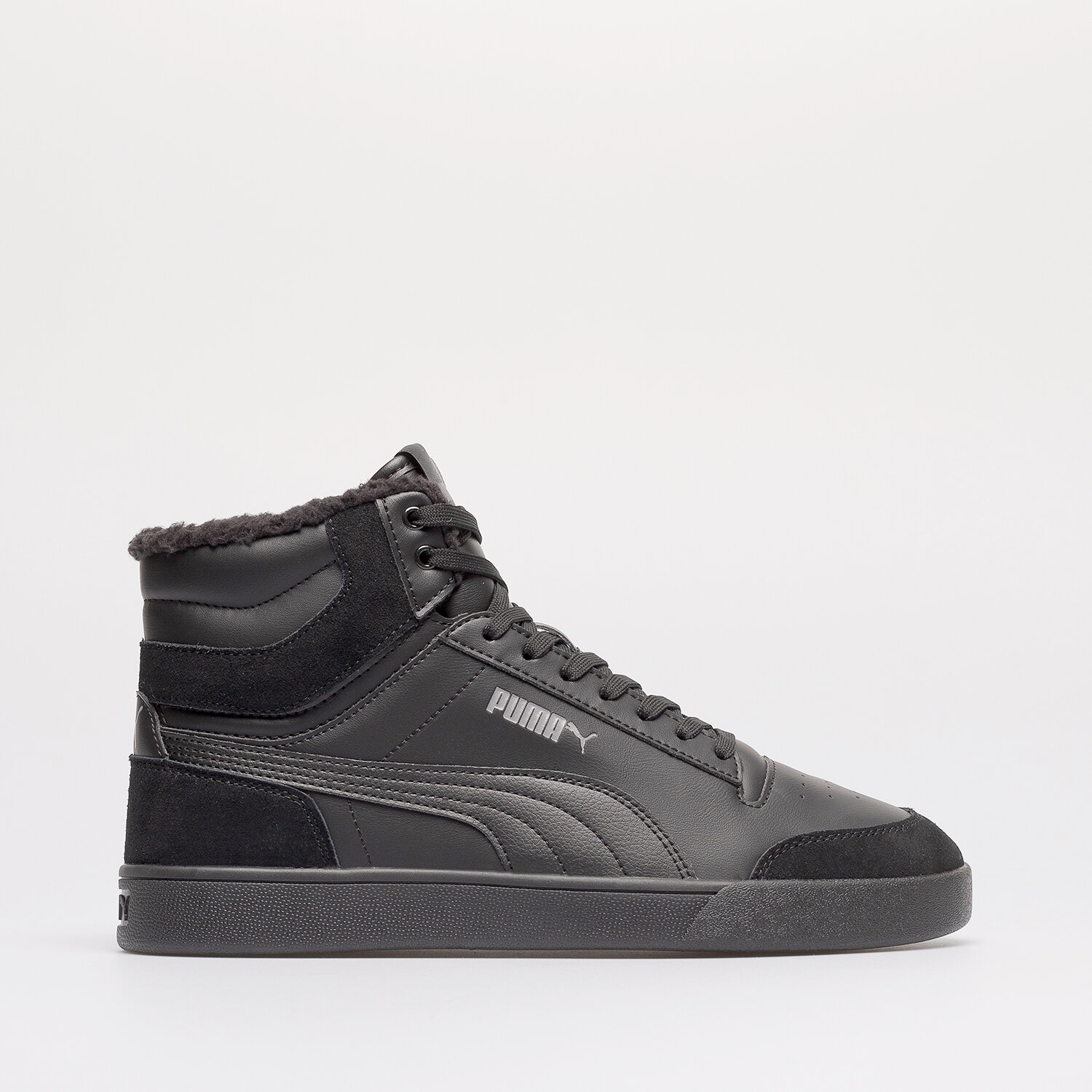 Bărbați încălțăminte de iarnă PUMA SHUFFLE MID FUR 38760901 Negru