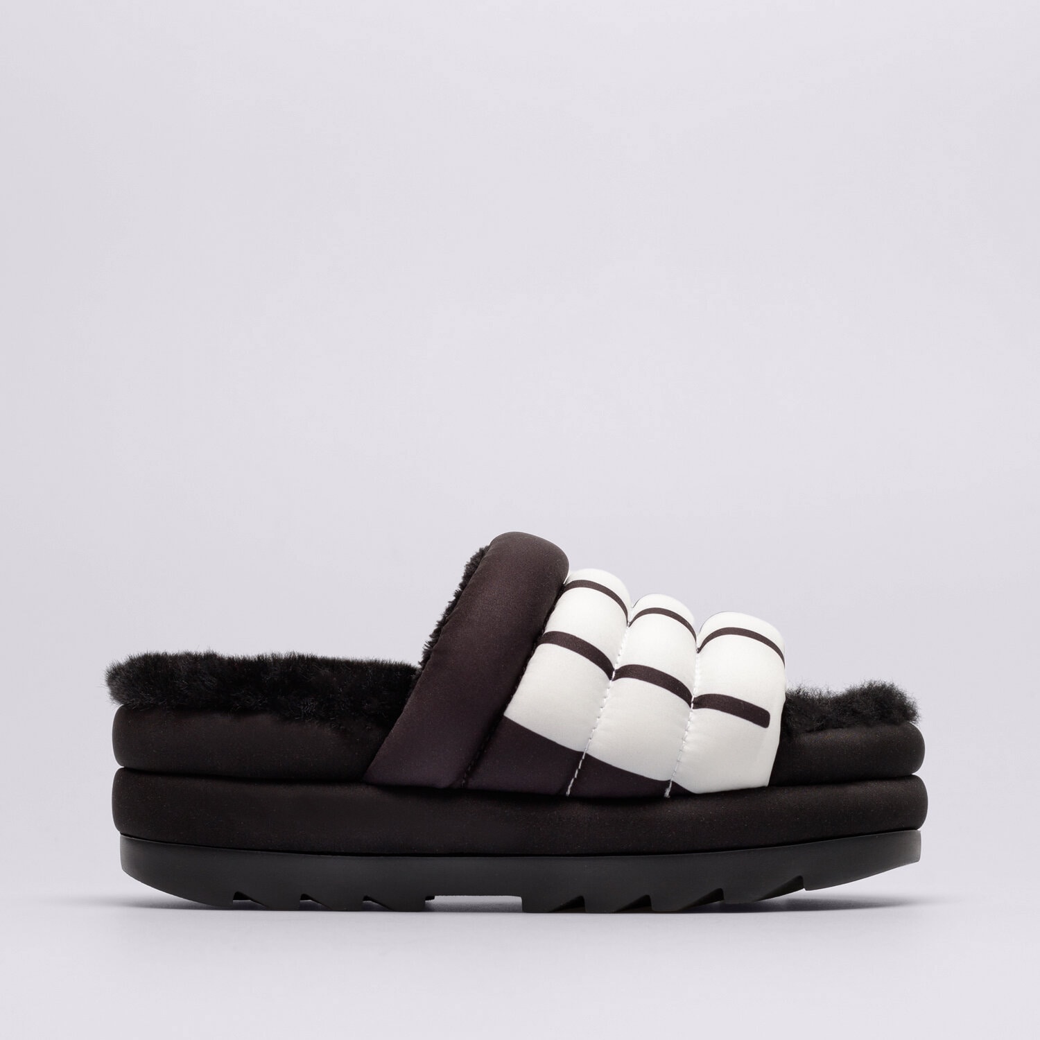 UGG MAXI SLIDE LOGO 1127067-BLACK Negru