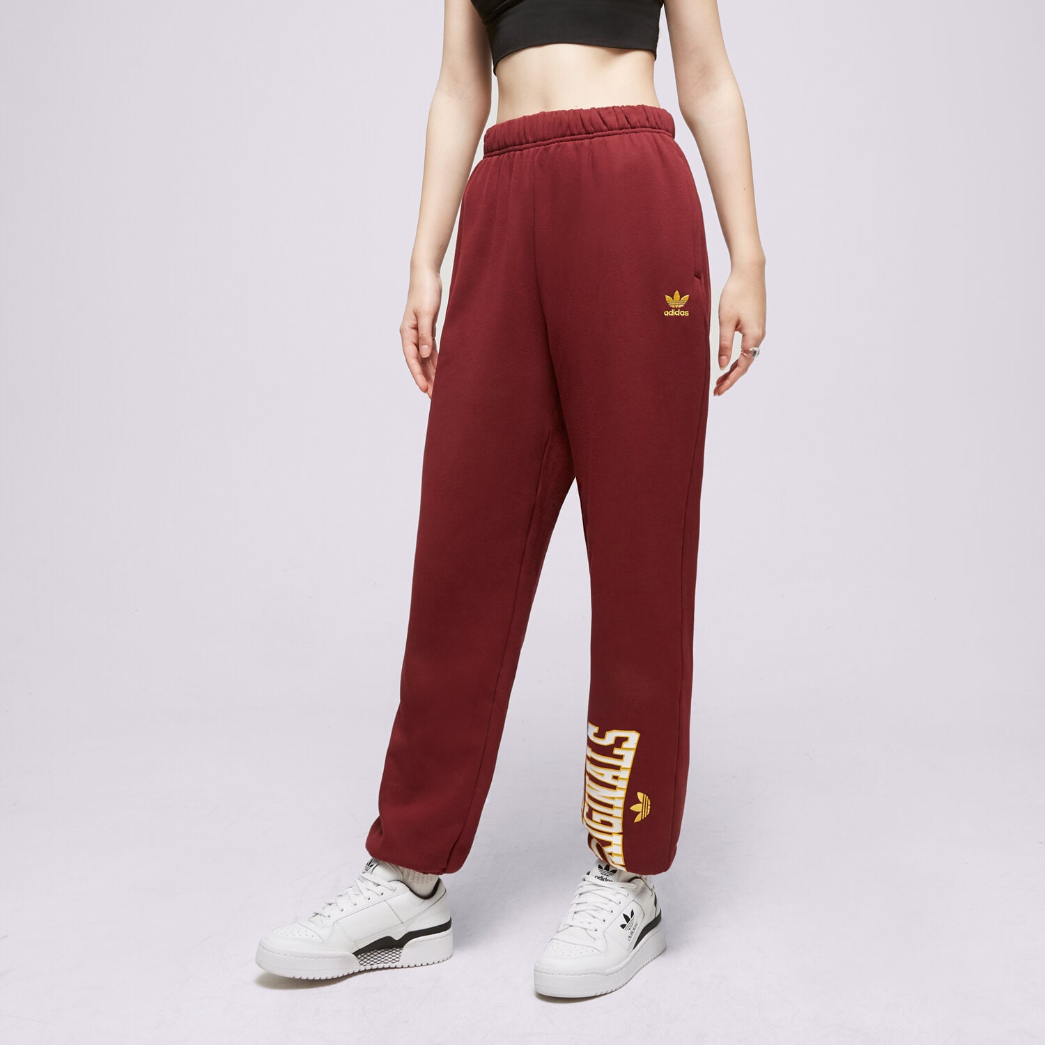 Femei pantaloni ADIDAS PANTALONI  TRACK PANTS IC6035 Bordo