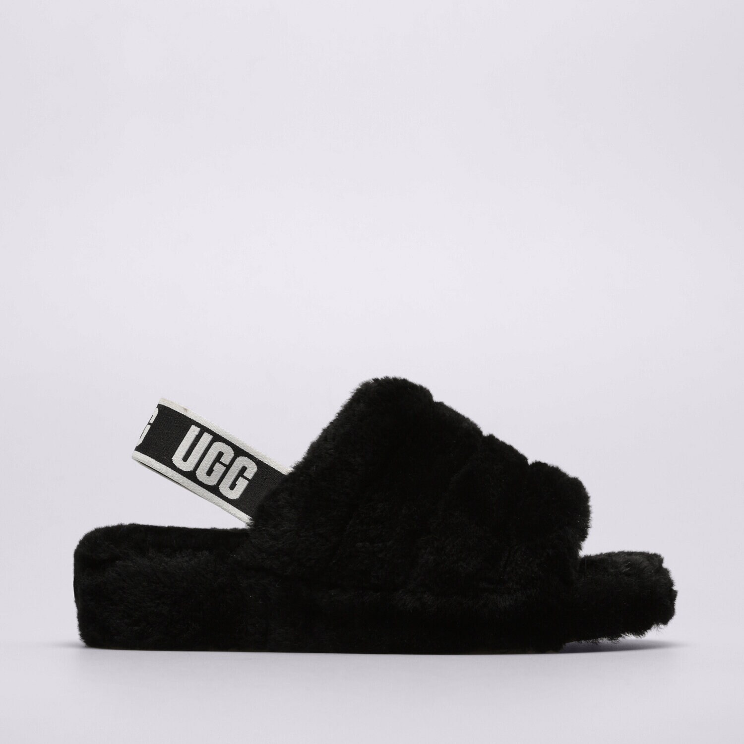 Femei șlapi UGG FLUFF YEAH 1095119-BLACK Negru