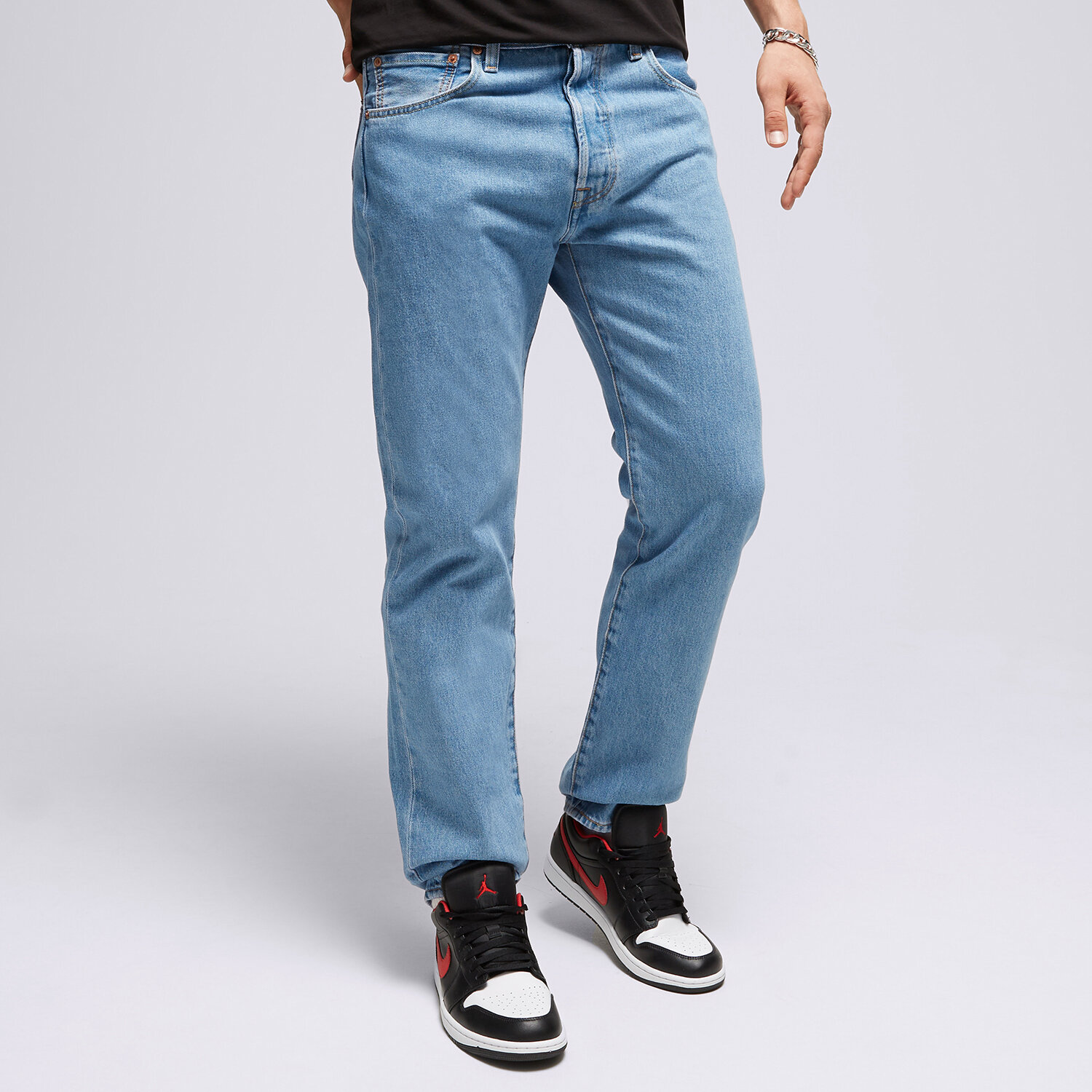Bărbați pantaloni LEVI'S PANTALONI  501® 93 STRAIGHT LIGHT INDIGO 79830-0274 Albastru