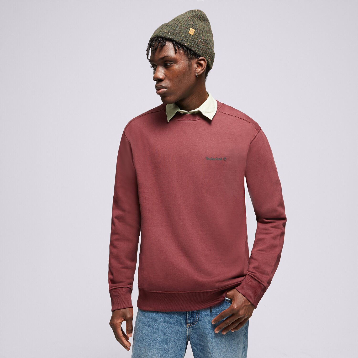 Bărbați bluză TIMBERLAND BLUZĂ SMALL LOGO PRINT CREW NECK