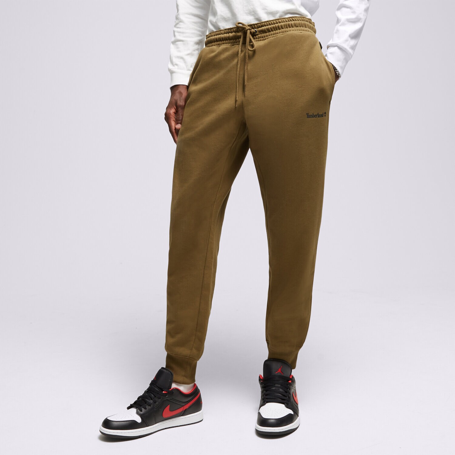 Bărbați pantaloni TIMBERLAND PANTALONI  SMALL LOGO PRINT TB0A5PF43021 Kaki