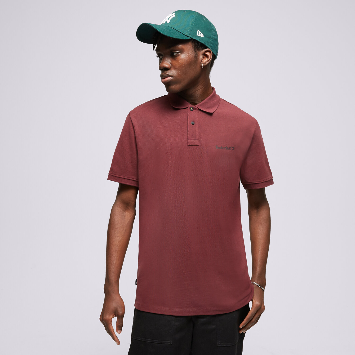 Bărbați tricou TIMBERLAND TRICOU SMALL LOGO PRINT POLO (REGULAR) TB0A5PGCI301 Bordo