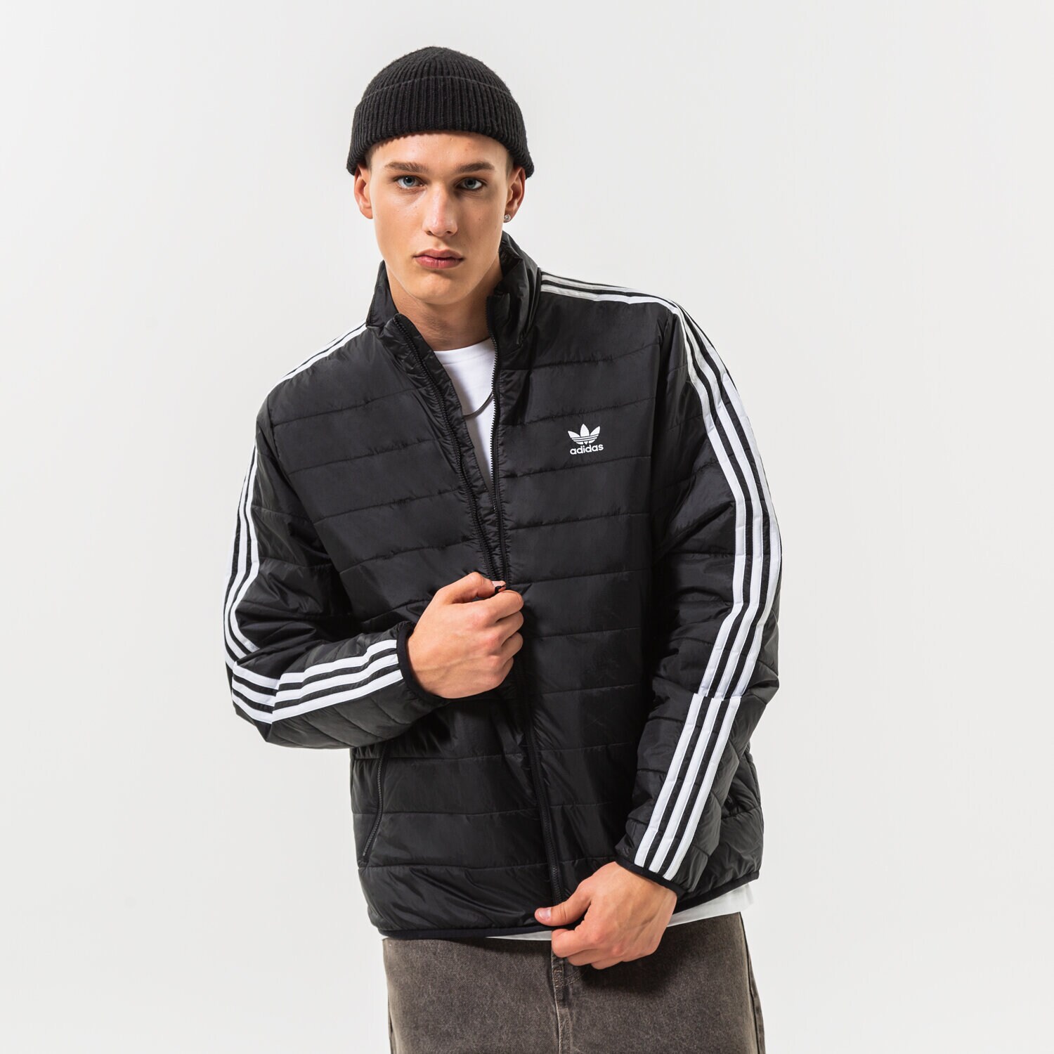 Bărbați eacă de iarnă ADIDAS JACHETĂ DE IARNĂ PADPUFF STAND HL9212 Negru