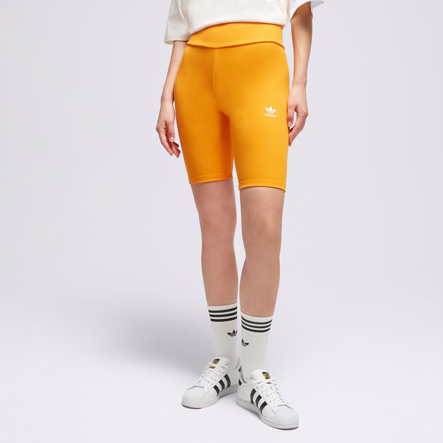 Femei pantaloni scurți ADIDAS PANTALONI SCURȚI HF7483 HF7483 Portocaliu