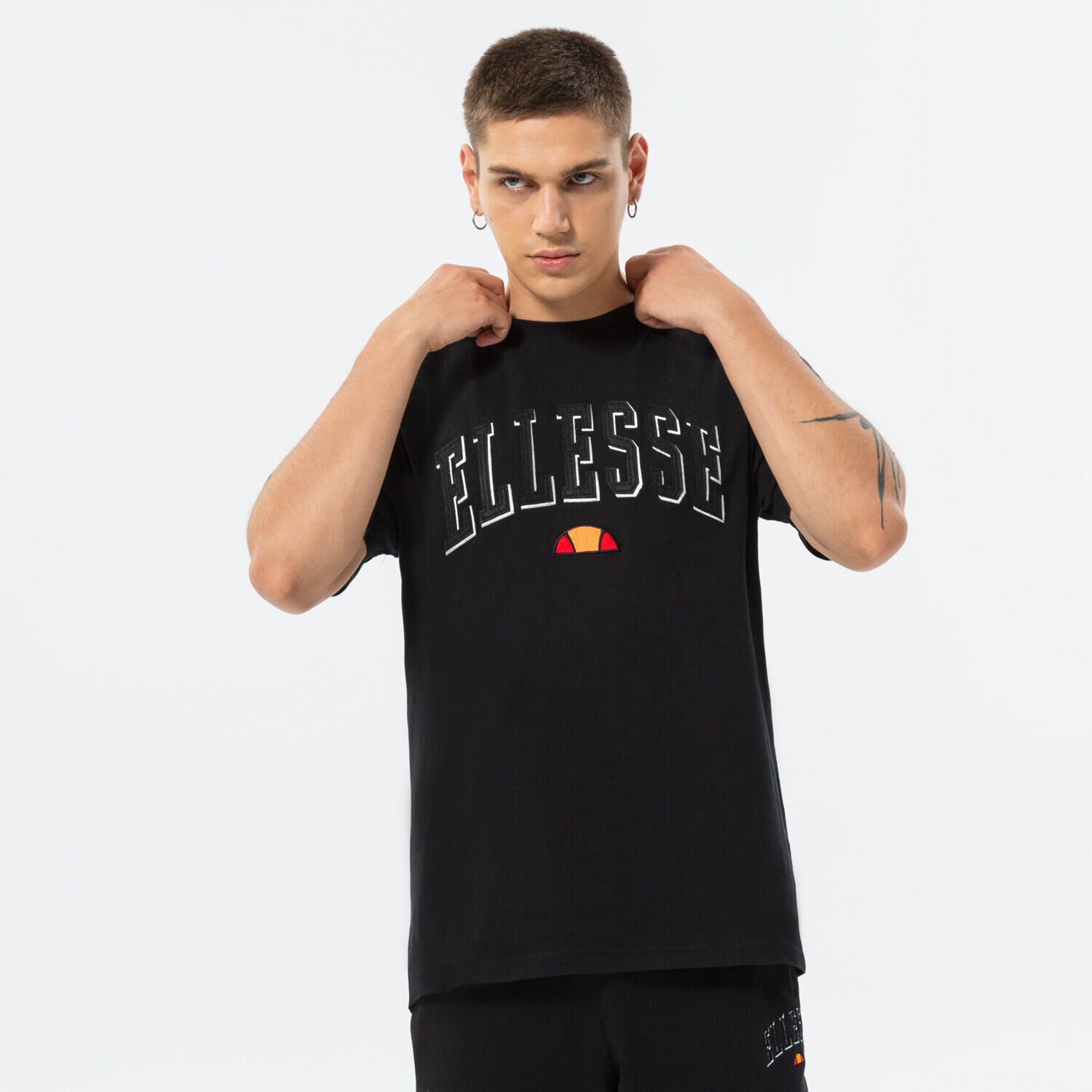 Bărbați tricou ELLESSE TRICOU COLUMBIA TEE BLK SHP16225011 Negru