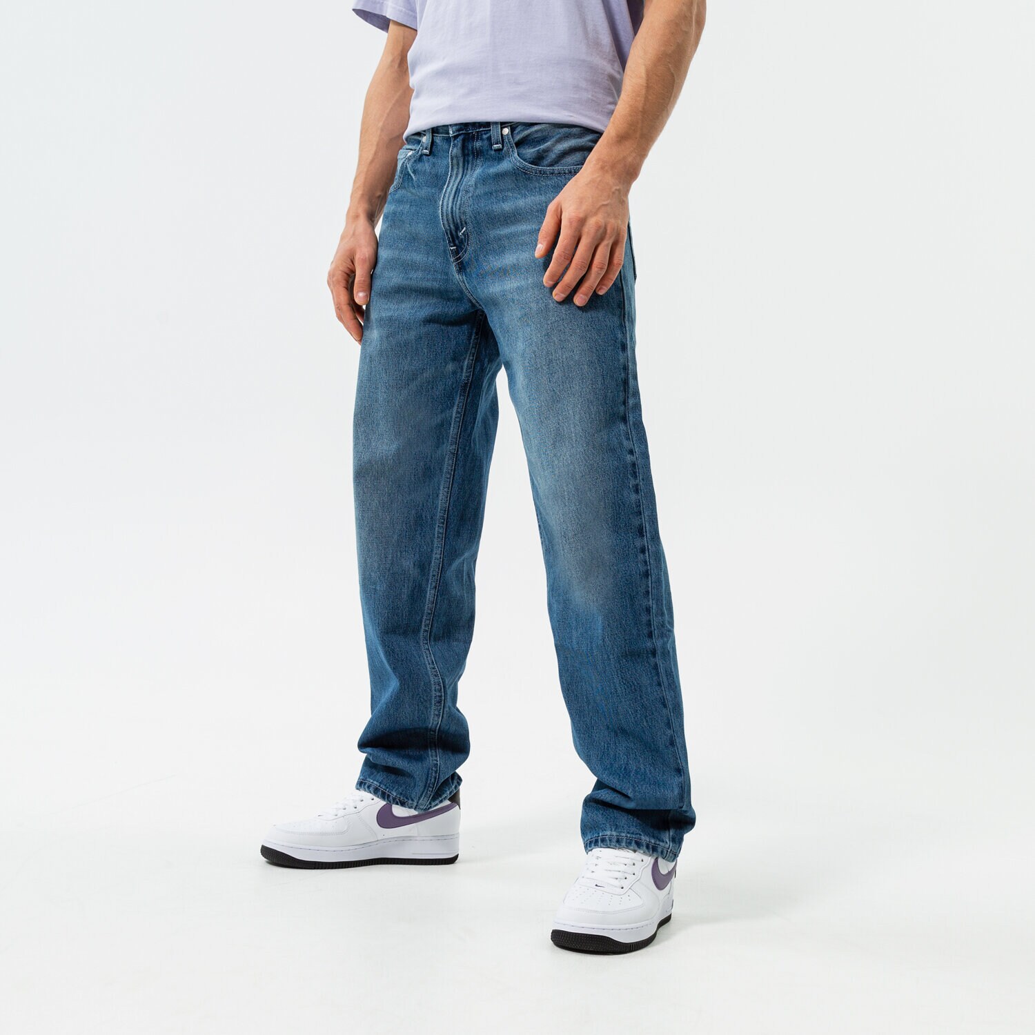 Bărbați pantaloni LEVI'S PANTALONI  SILVERTAB LOOSE A3421-0004 Bleumarin