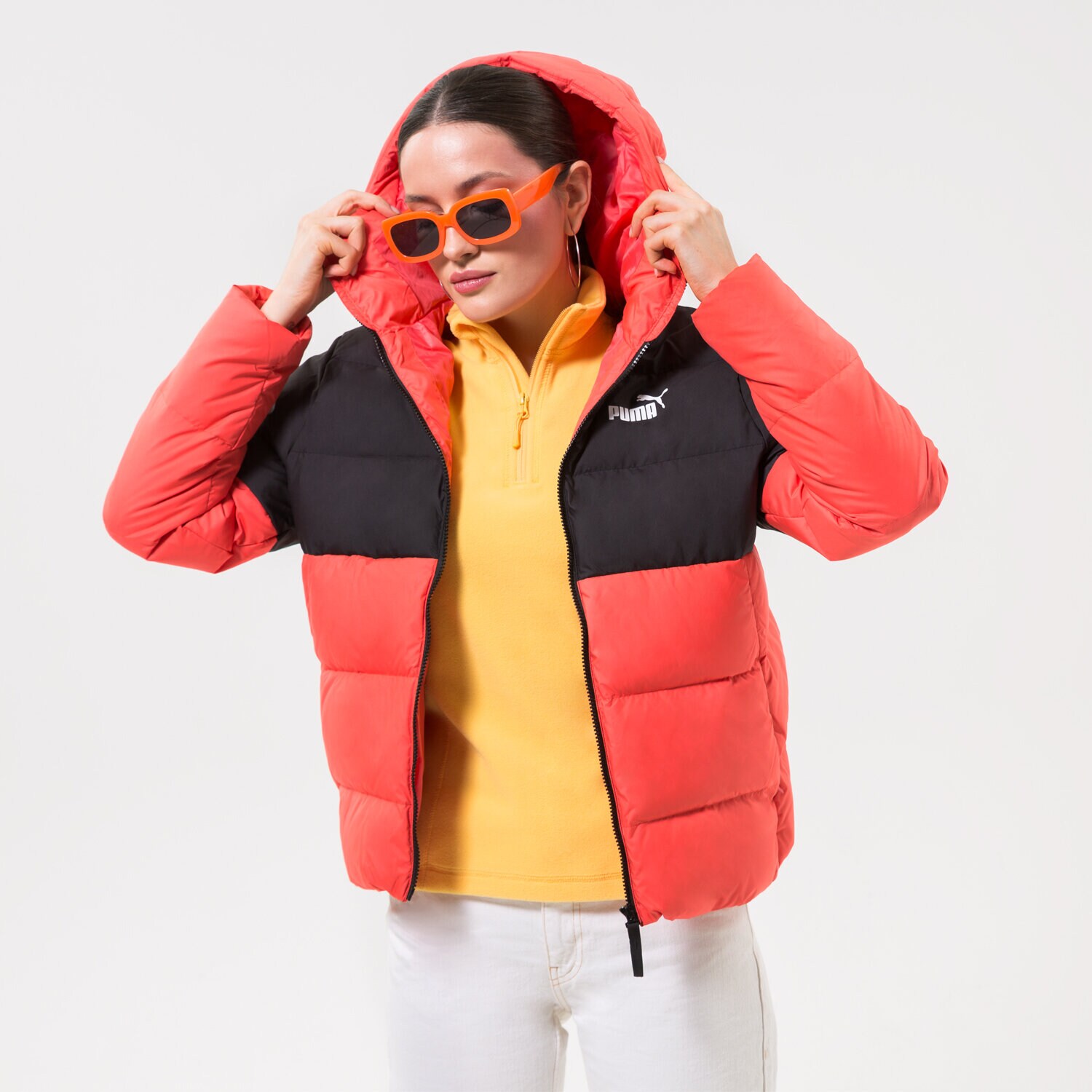 Femei geacă de iarnă PUMA JACHETĂ DE IARNĂ PUMA   POWER HOODED DOWN PUFFER 849394 35 Roz