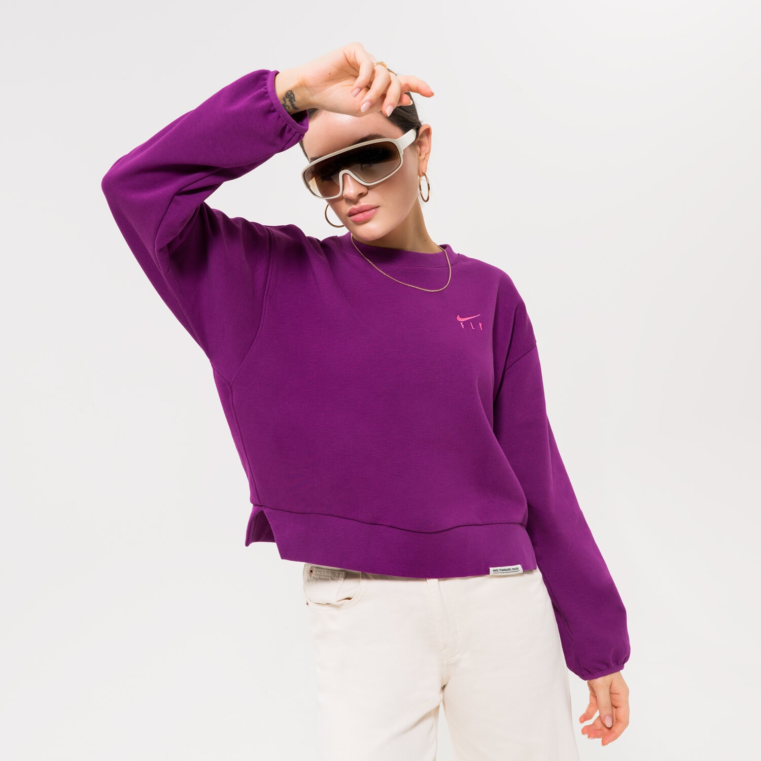 Femei bluză NIKE BLUZĂ W NK DF SI CREWNECK NBA DQ6817-503 Violet