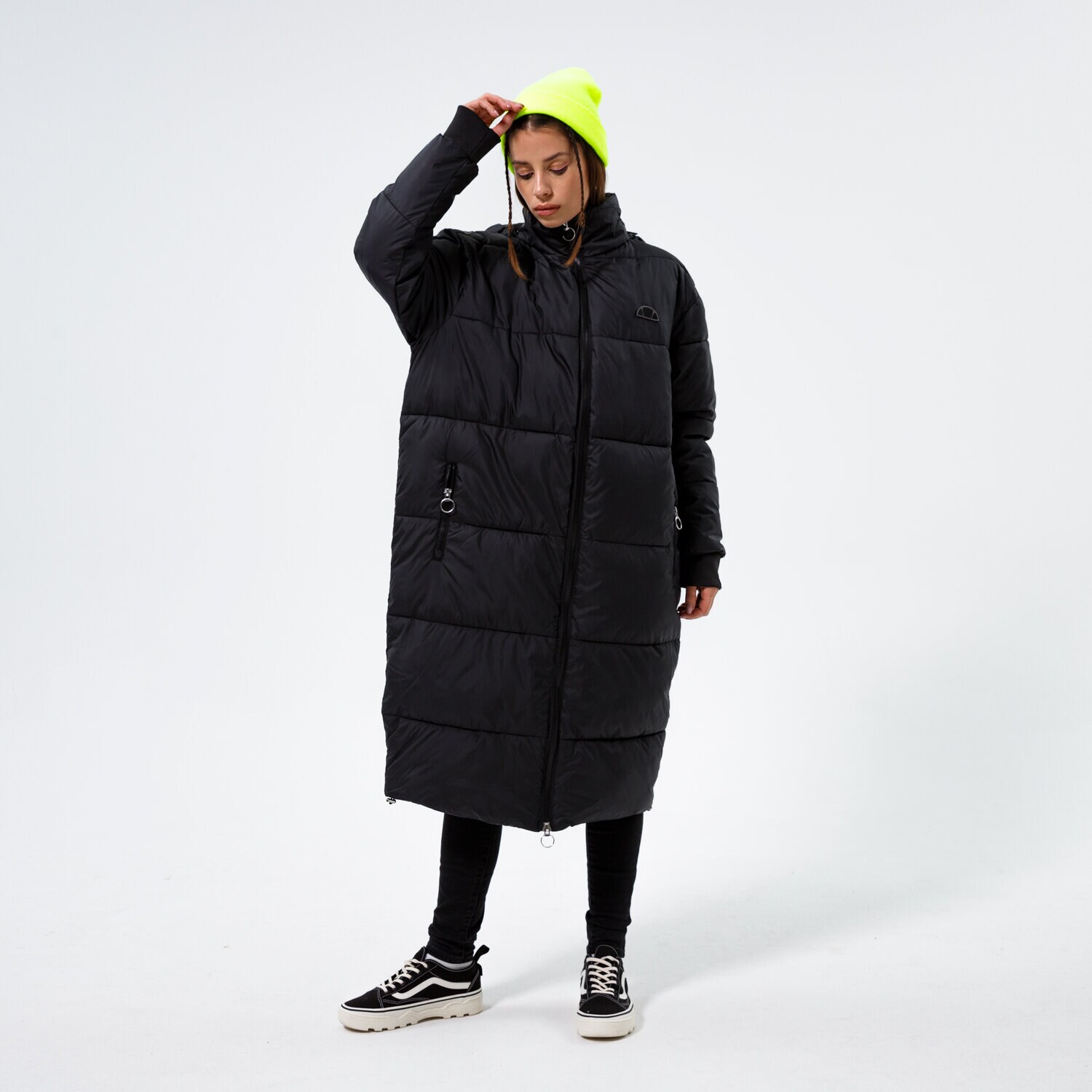 Femei geacă de iarnă ELLESSE JACHETĂ DEEP PADDED JACKET BLK SGL13407011 Negru