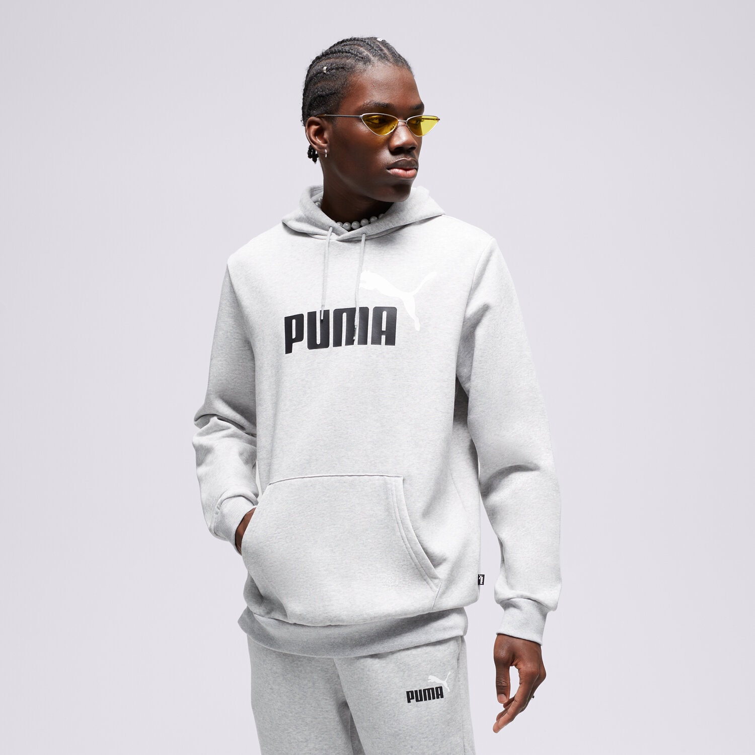 Bărbați bluză PUMA BLUZĂ CU GLUGĂ CORE 58676404 Gri