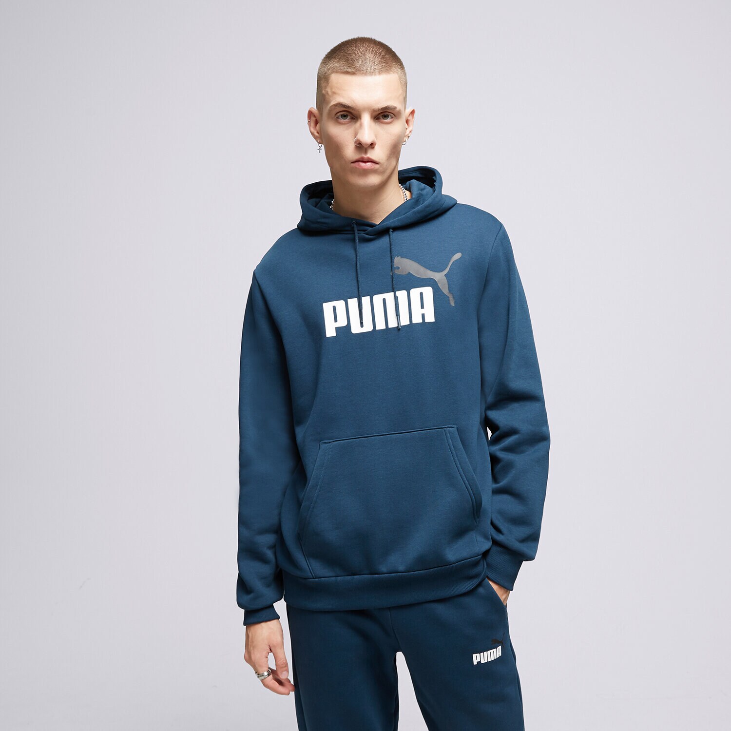 Bărbați bluză PUMA BLUZĂ CU GLUGĂ CORE LL HD MARINA BLUE 58676471 Albastru