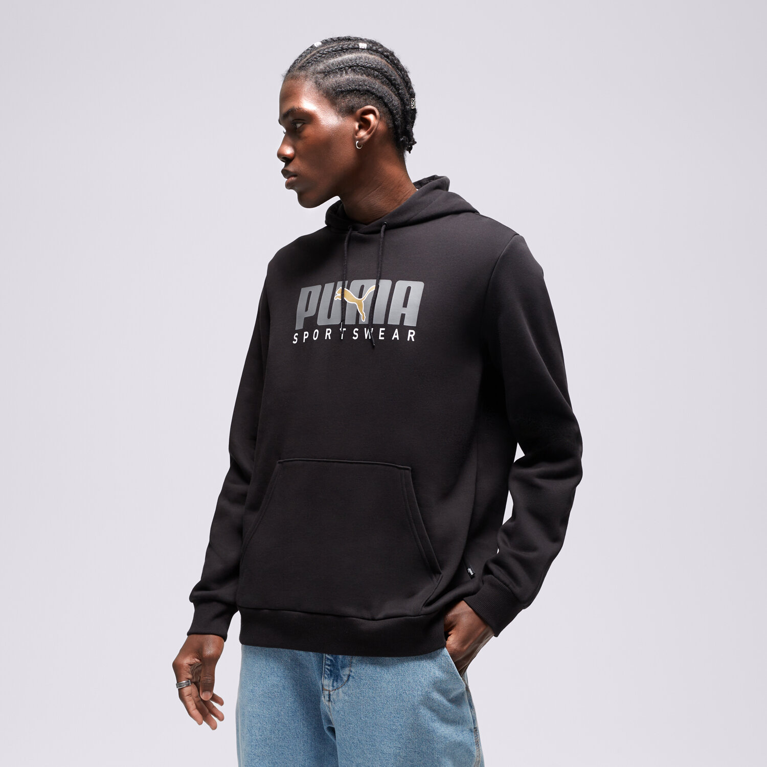 Bărbați bluză PUMA BLUZĂ CU GLUGĂ CORE 67488201 Negru