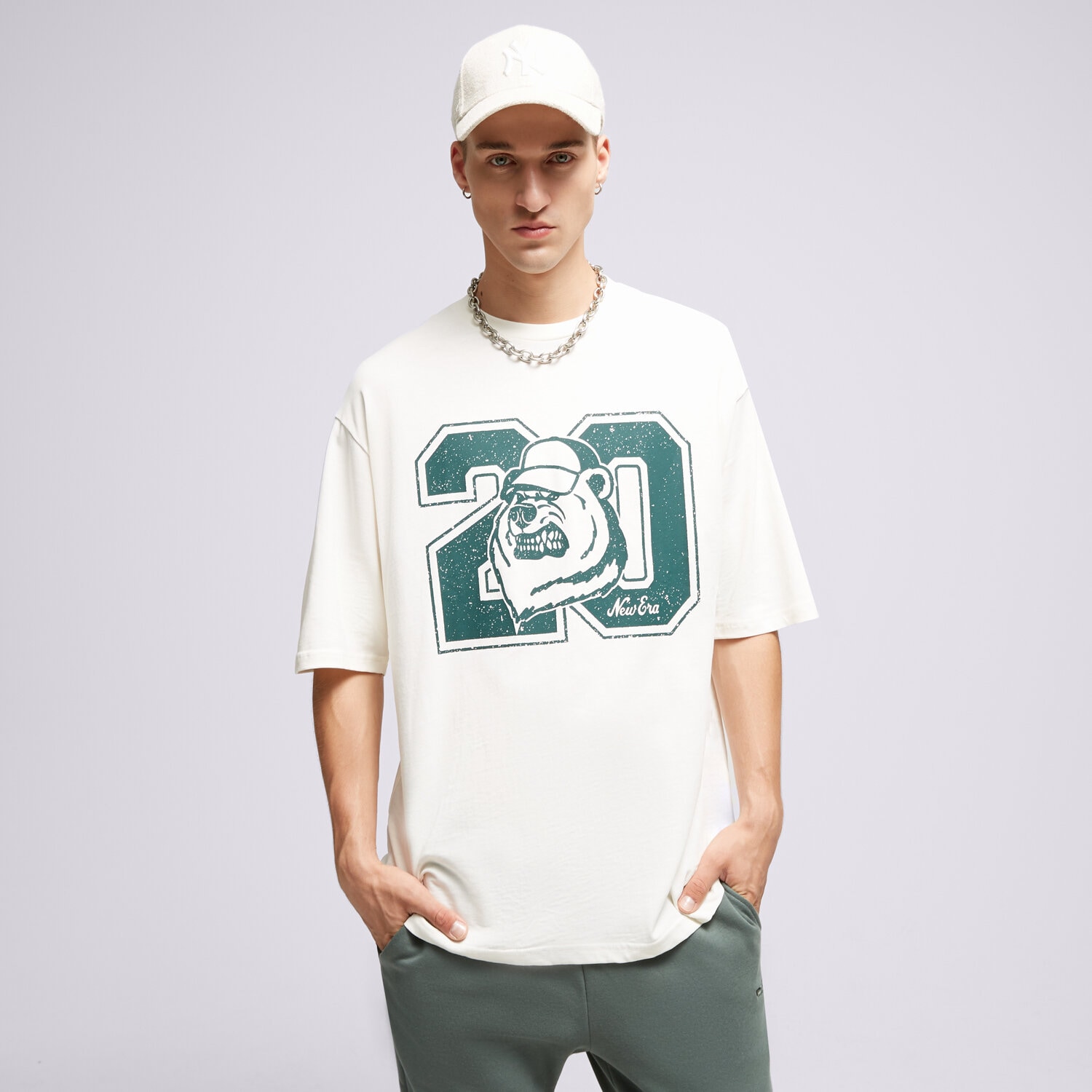 Bărbați tricou NEW ERA TRICOU NE LIFESTYLE OS NONE 60416428 Alb