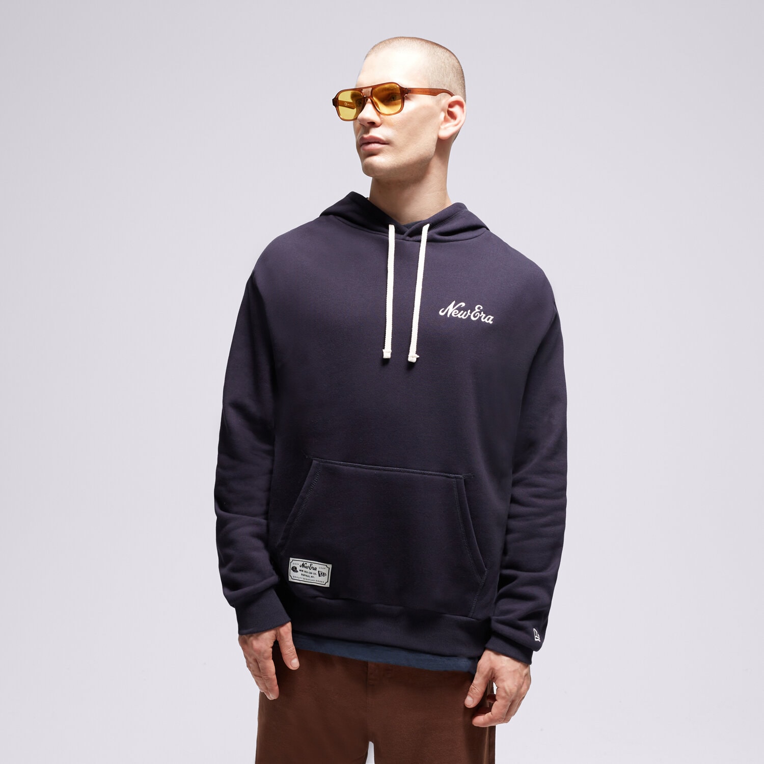 Bărbați bluză NEW ERA BLUZĂ CU GLUGĂ NE OS NONE 60416409 Bleumarin