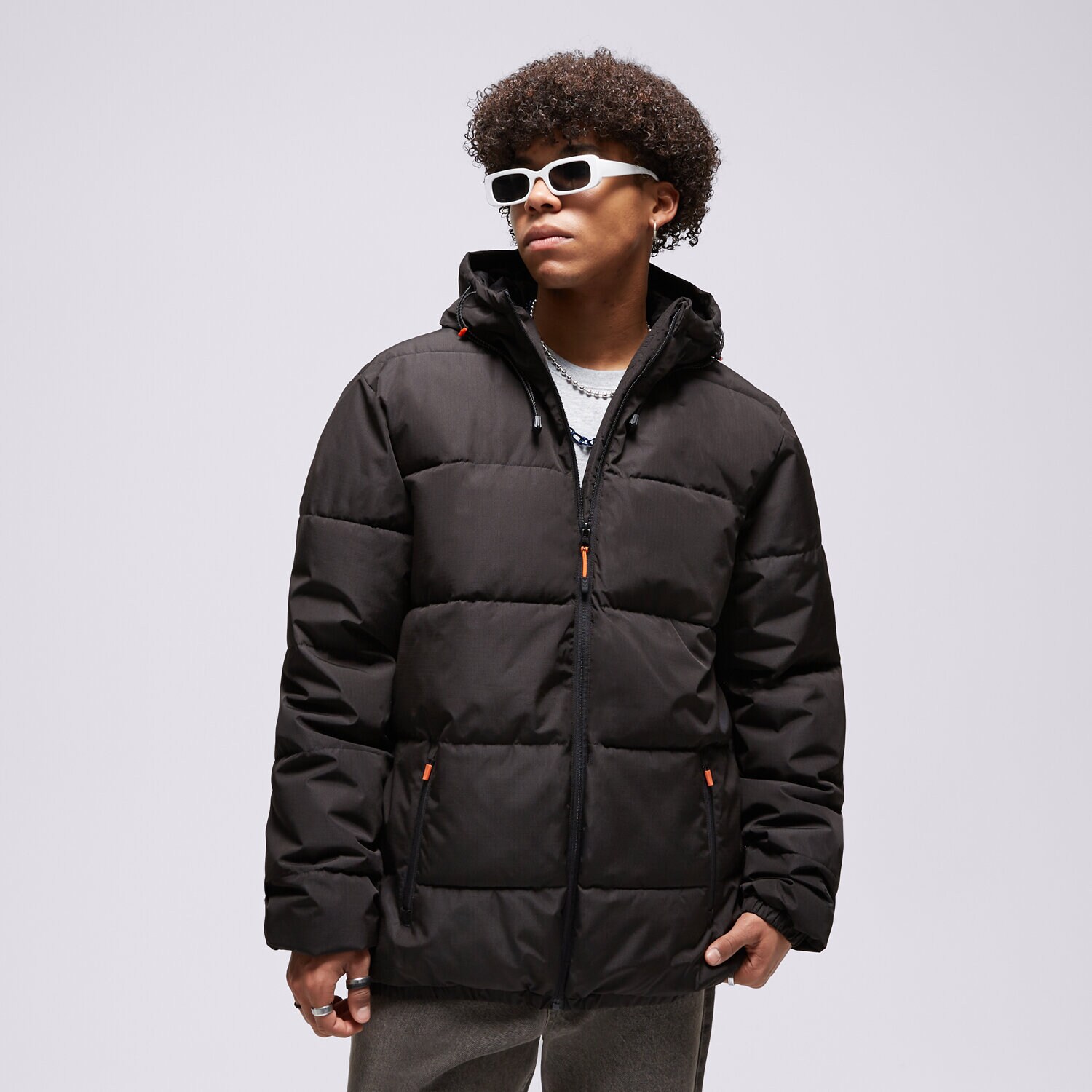 Bărbați eacă de iarnă CONFRONT JACHETĂ ESSENTIAL JACKET BLACK  CF323KUM18001 Negru