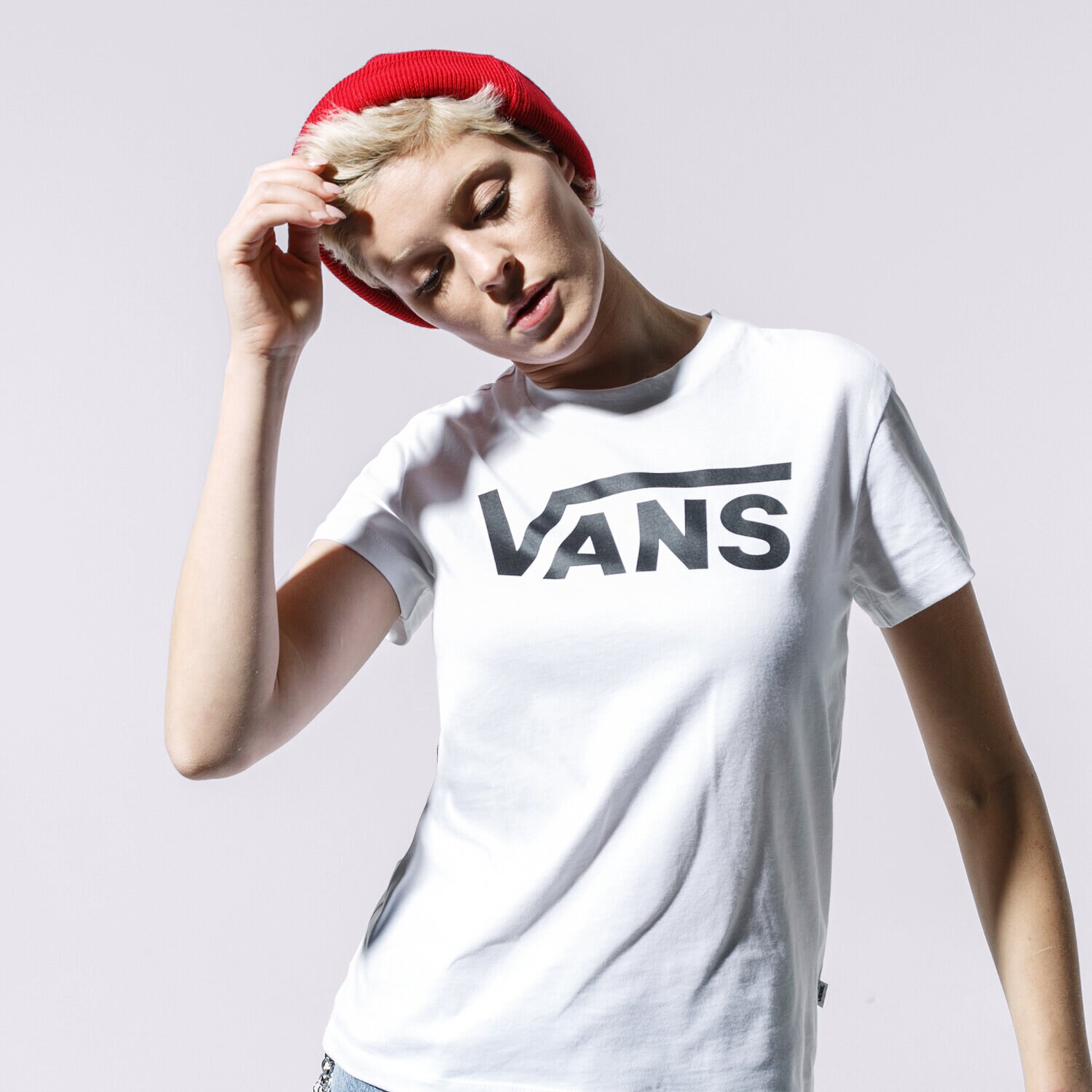 Femei tricou VANS TRICOU FLYING V CREW TEE VN0A3UP4WHT1 Alb