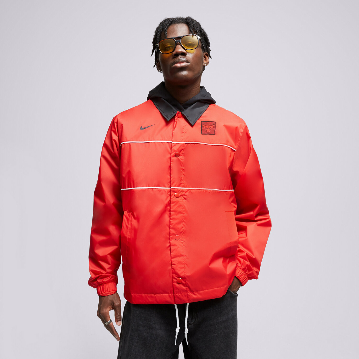 Bărbați jachetă NIKE JACHETĂ CHI MNK JKT LTWT CTS NBA FB4254-657 Roșu
