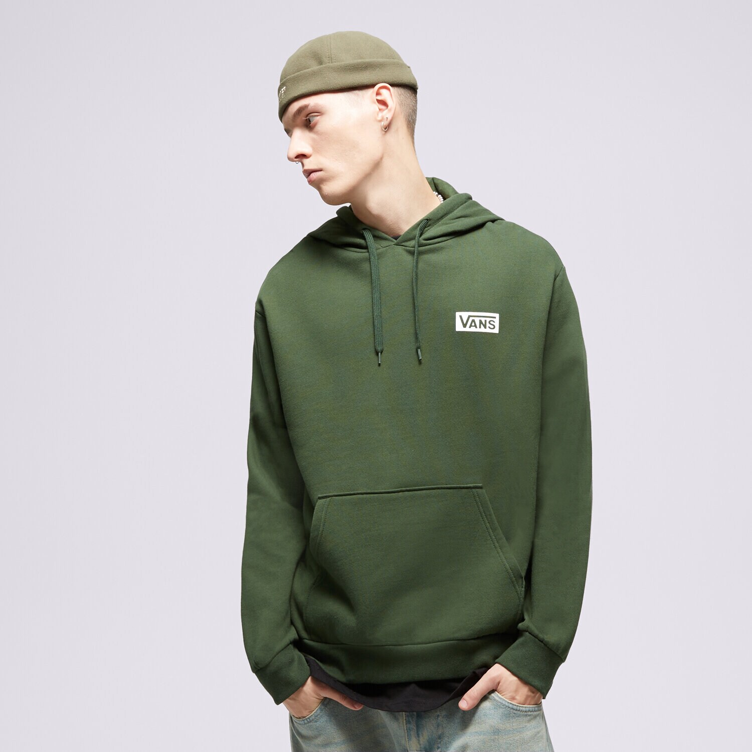 Bărbați bluză VANS BLUZĂ CU GLUGĂ RELAXED FIT VN0007FNBD61 Verde