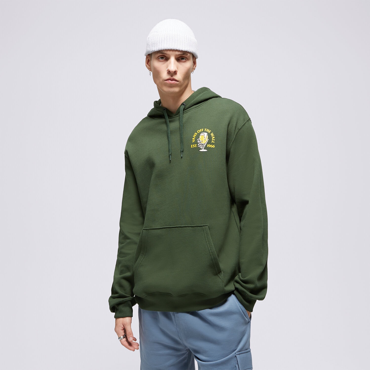 Bărbați bluză VANS BLUZĂ CU GLUGĂ THE COOLEST IN TOWN VN0008H7BD61 Verde