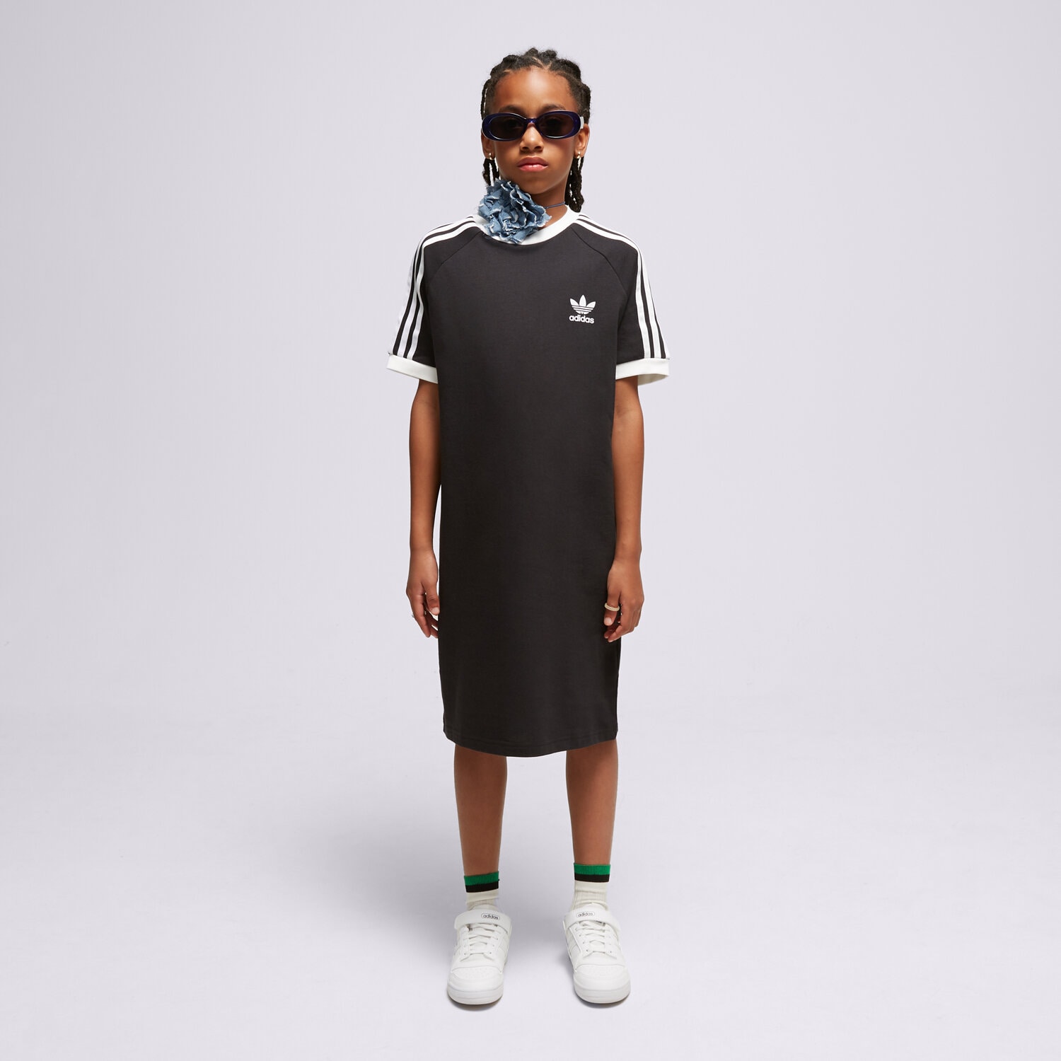 Pantaloni scurți și rochii pentru copii ADIDAS ROCHIE TEE GIRL IM3902 Negru