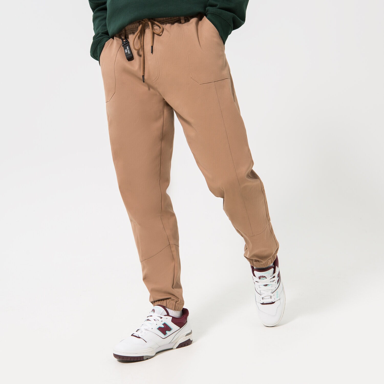 Bărbați pantaloni CONFRONT PANTALONI URBAN KHAKI CF123SPM10001 Maro