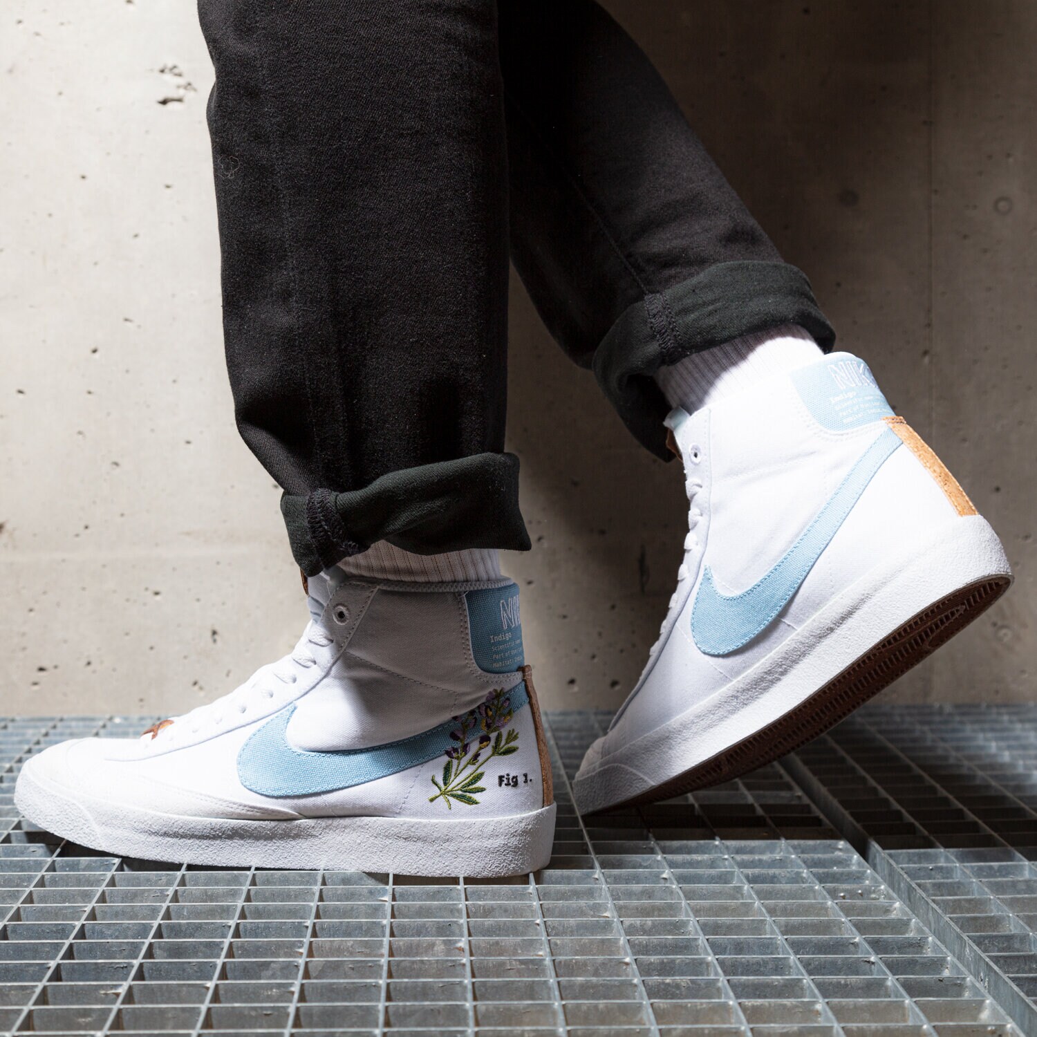 nike blazer mid 77 indigo outfit