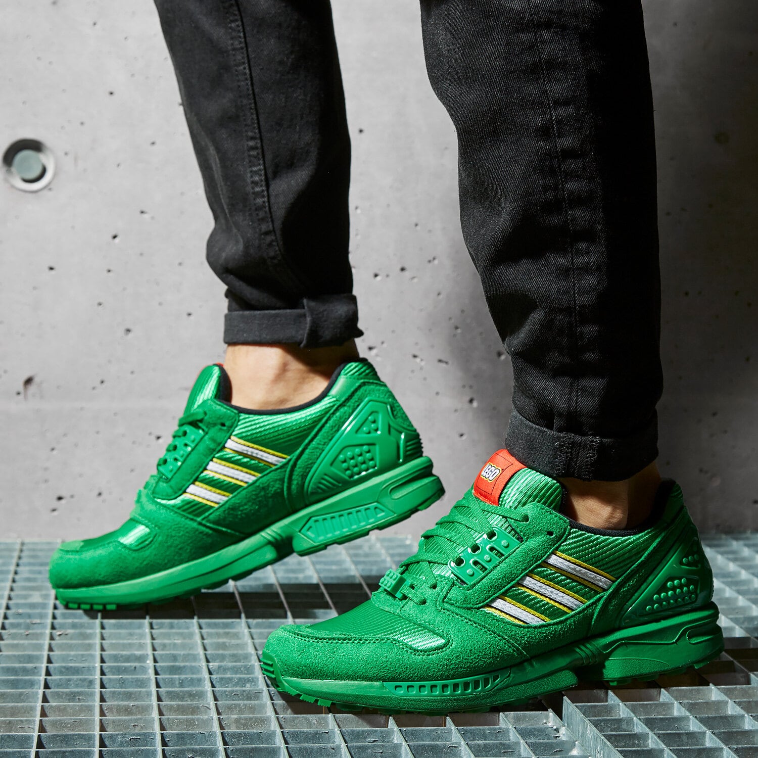 ADIDAS ZX 8000 LEGO FY7082 ✓ Verde | Bărbați Sneakers | Sizeer