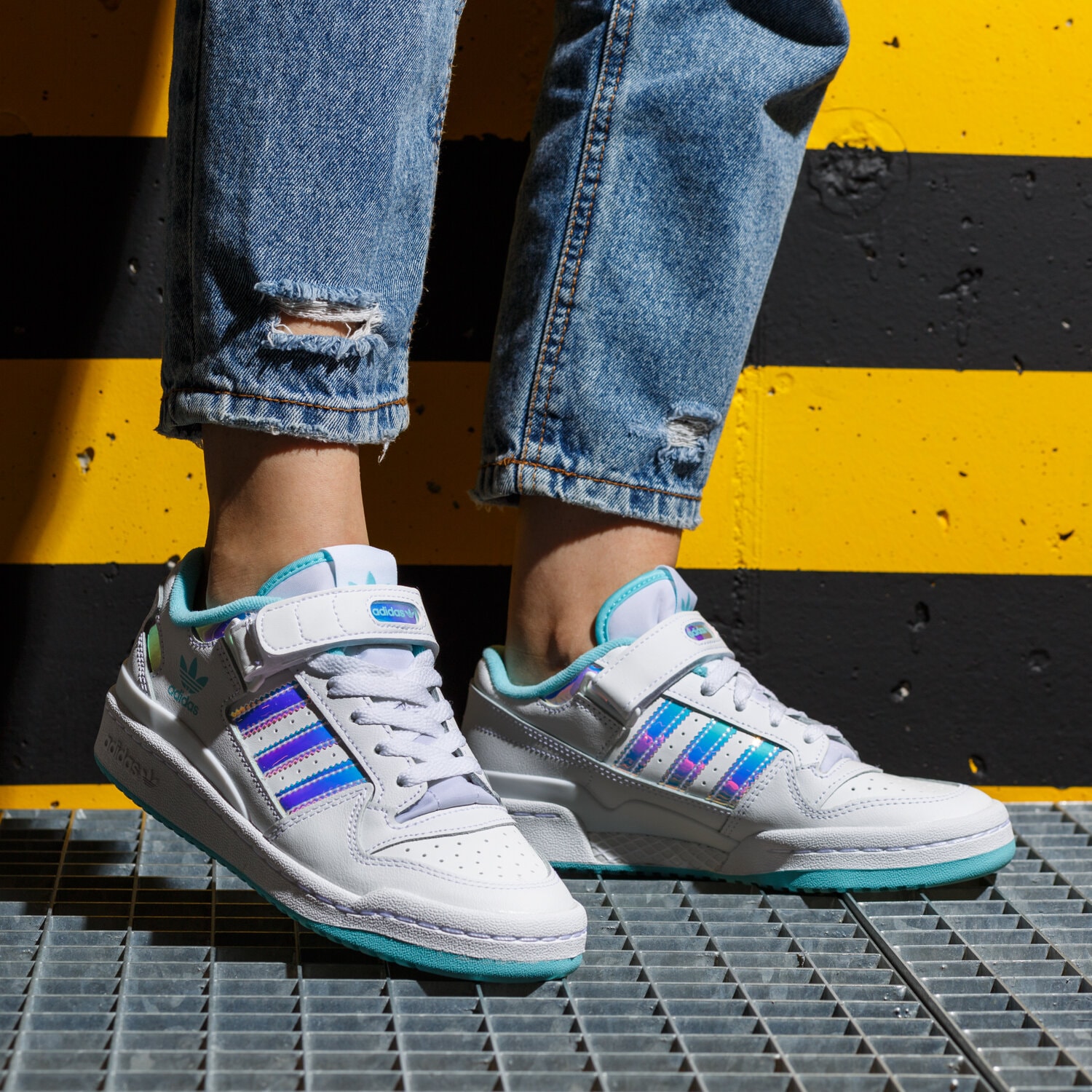 adidas forum j iridescent