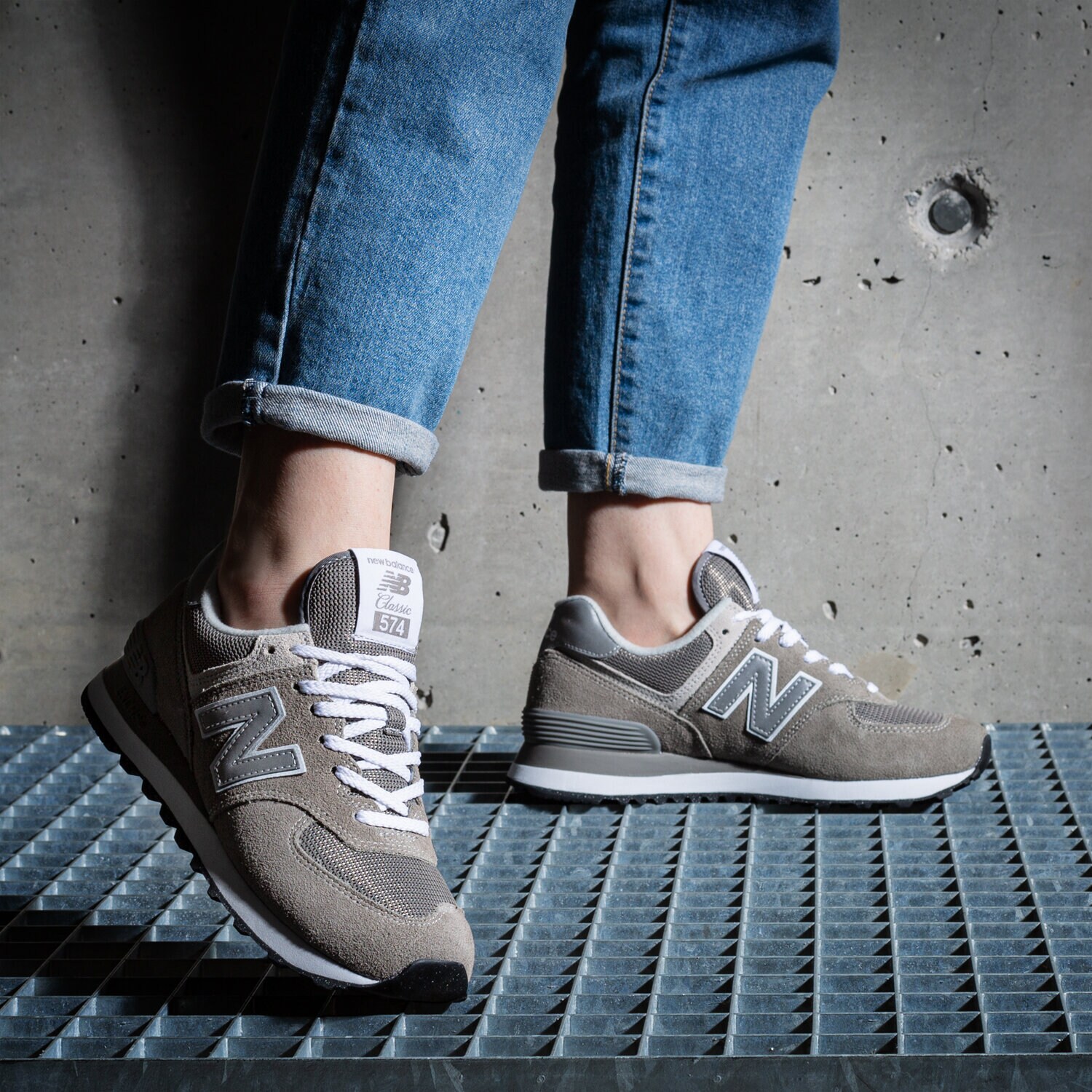 NEW BALANCE 574 WL574EVG ✓ Gri Femei Sizeer Romania ✪