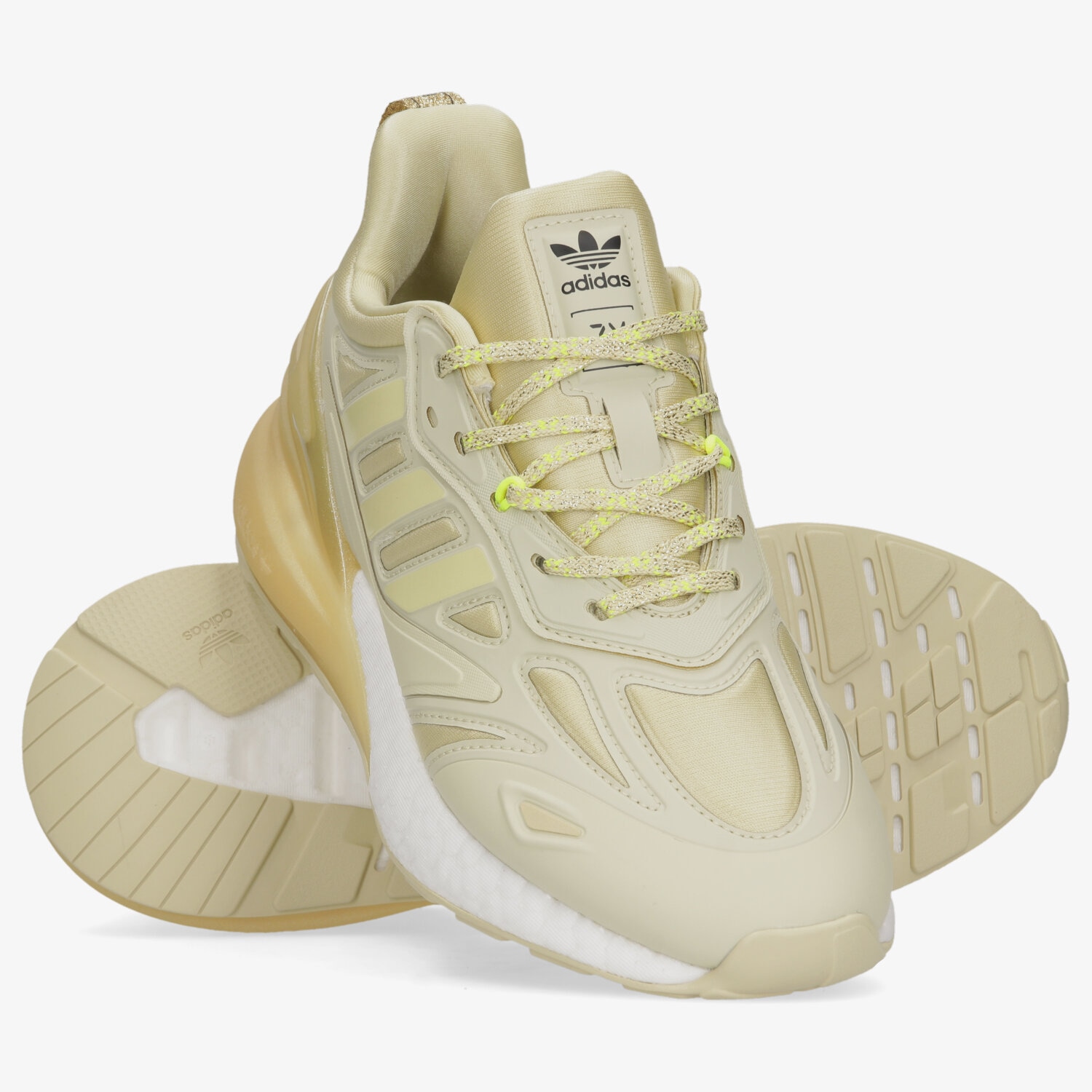 ADIDAS ZX 2K BOOST 2.0 W GW8290 ✓ Auriu | Femei | Sizeer Romania ✪