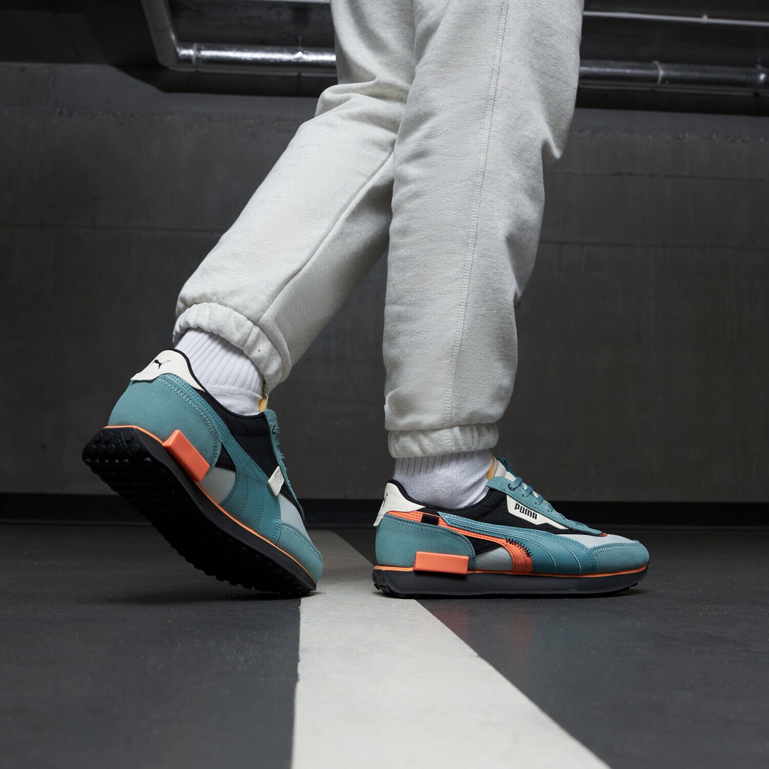 PUMA FUTURE RIDER DISPLACED 38314804 ✓ Verde | Bărbați Sneakers