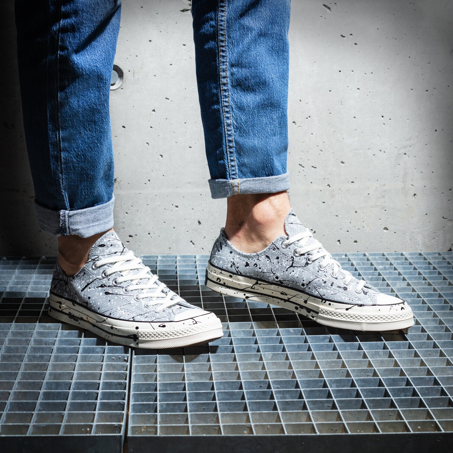 CONVERSE CHUCK 70 PAINT SPLATTER A01172C ✓ Gri | Bărbați Sneakers