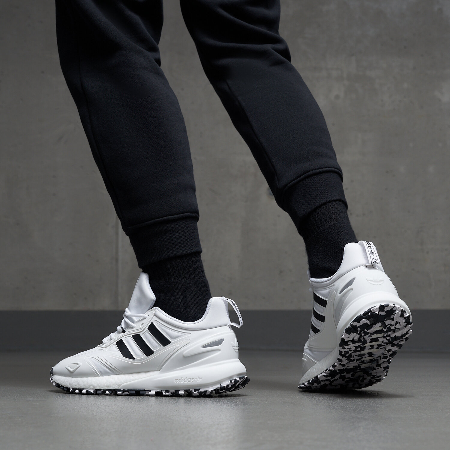 【希少】 2G ／ N.42 HildundK ADIDAS ZX 2K BOOST 2.0 TRAIL GX9471 ✓ Alb | Bărbați Sneakers